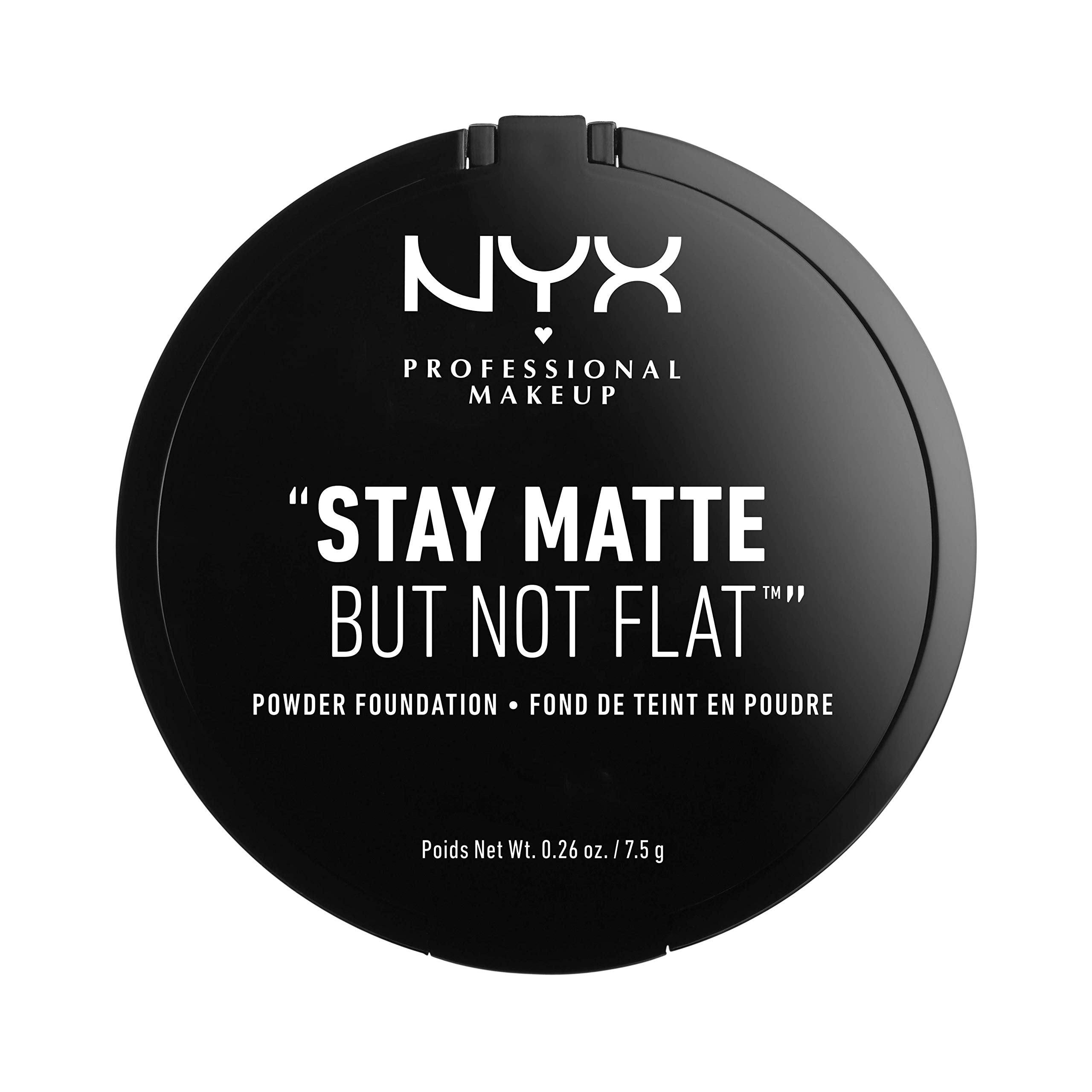 Nyx Professional Makeup Stay Matte Not Flat Powder Foundation, Nude, 7.5g