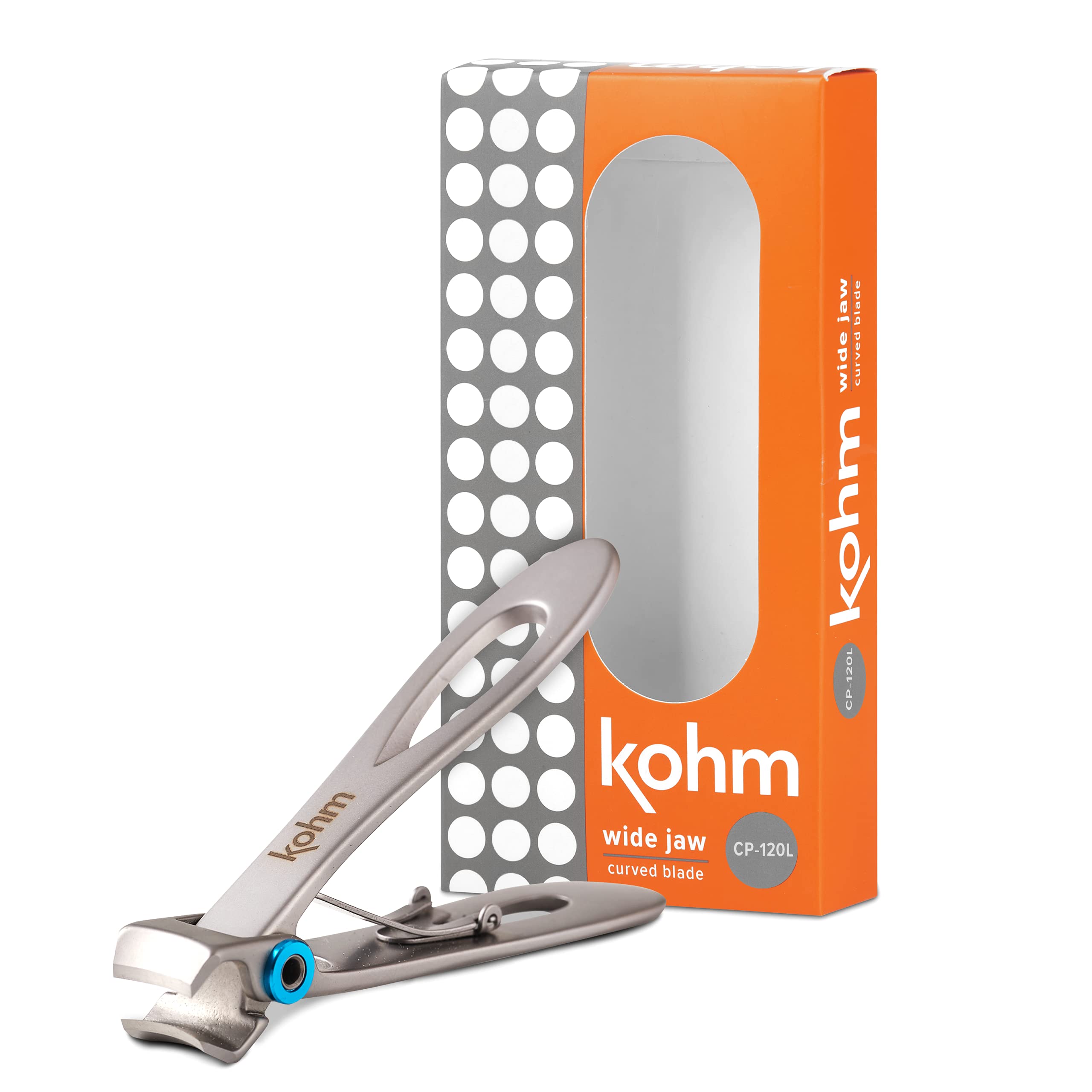 Kohm CP-120L 5mm Wide Jaw Nail Clipper for Thick Nails