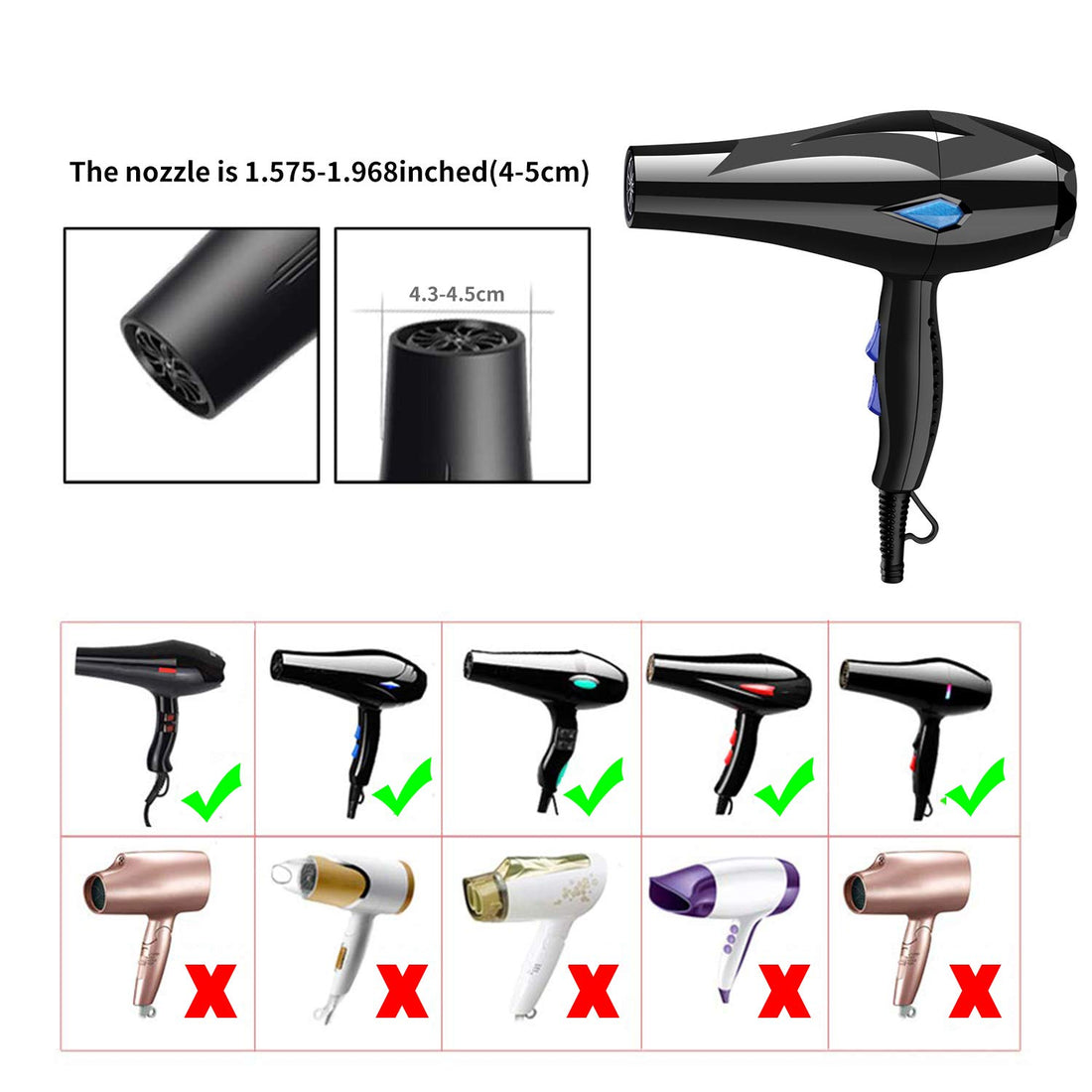 Universal Collapsible Hair Dryer Diffuser Attachment- Salon Grade tool,Lightweight Foldable Portable Travel Folding Design Fit Most of blow Dryers-PinkPink