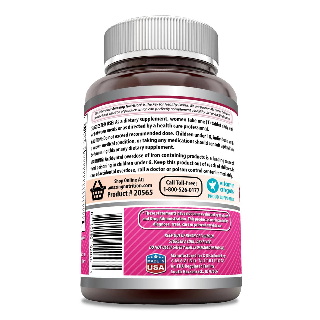 Amazing Formulas Multivitamin Food Based Tablets | Perfect Blend of Vitamins, Minerals, 25 Million CFU probiotics (Women's One Multiple, 150 Count)
