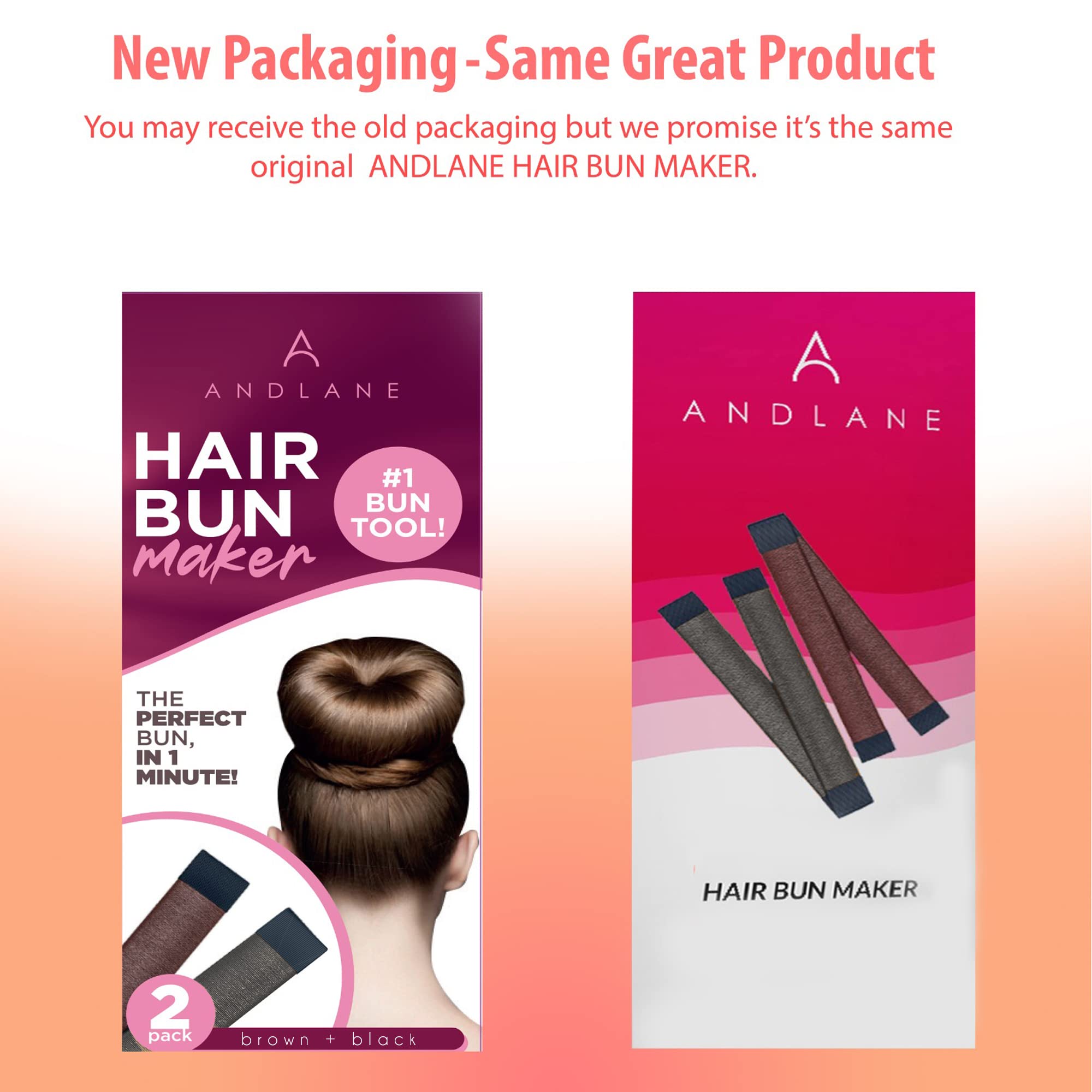 Women's Hair Bun Maker French Twist Hair Fold Wrap Snap by K-Beauty (1 Black