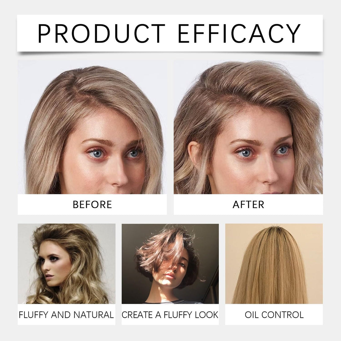 LOYOTICE Volumizing Dry Shampoo, Instantly Fresh Volumizing Hair Dry Shampoo, Dry Shampoos for Dark Hair, Refreshing And Non-Greasy Touch Activated Dry Shampoo(150ml)