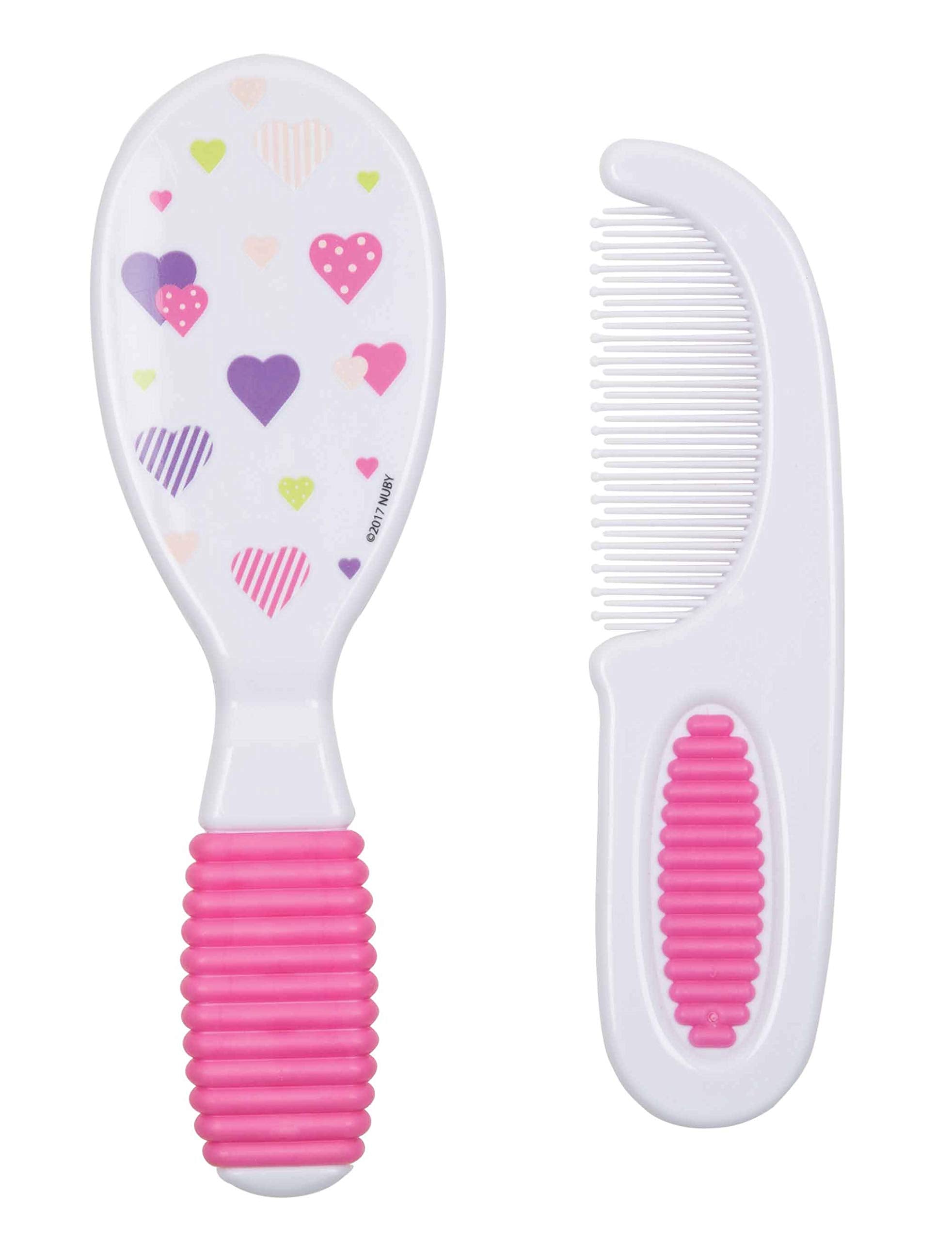 Nuby Brush and Comb Set, Colors May Vary