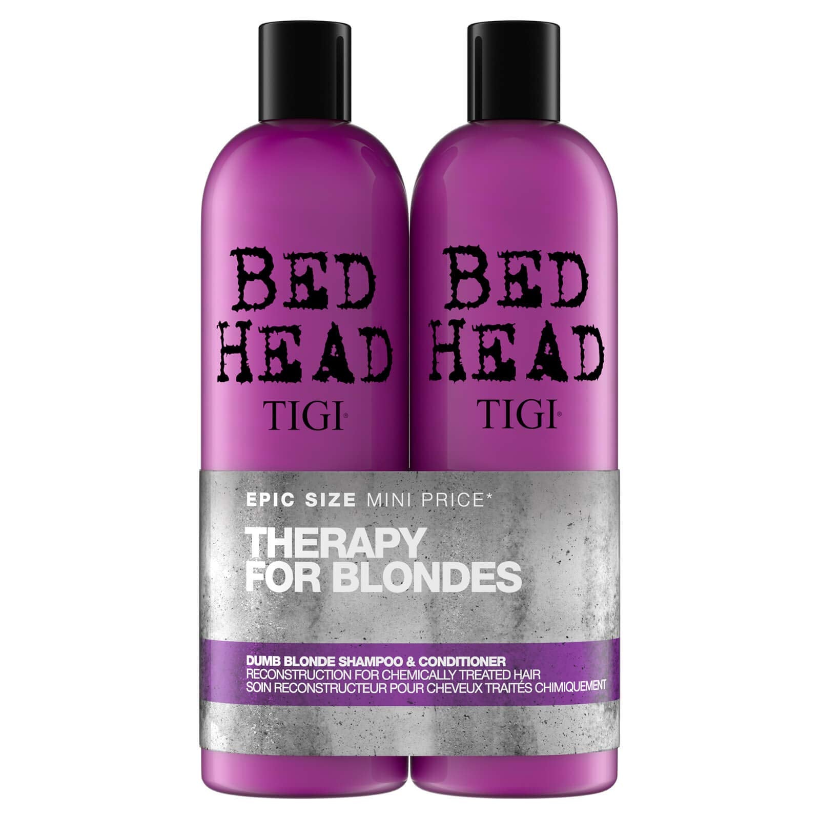 TIGI Bed Head Dumb Blonde Shampoo and Reconstructor Tween Duo 2 x 750ml