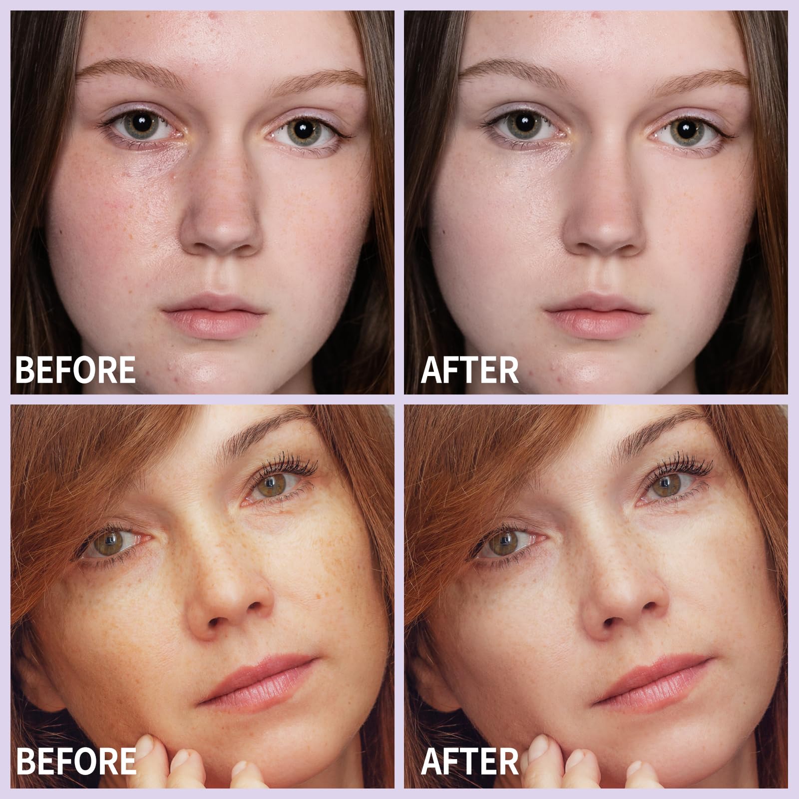 UCANBE Tone Adjusting Primer: Smooth Lightweight Face Primer - Facial Makeup Long-lasting Prime for Brightens and Evens Yellow Skin(Purple,1.06 Oz)