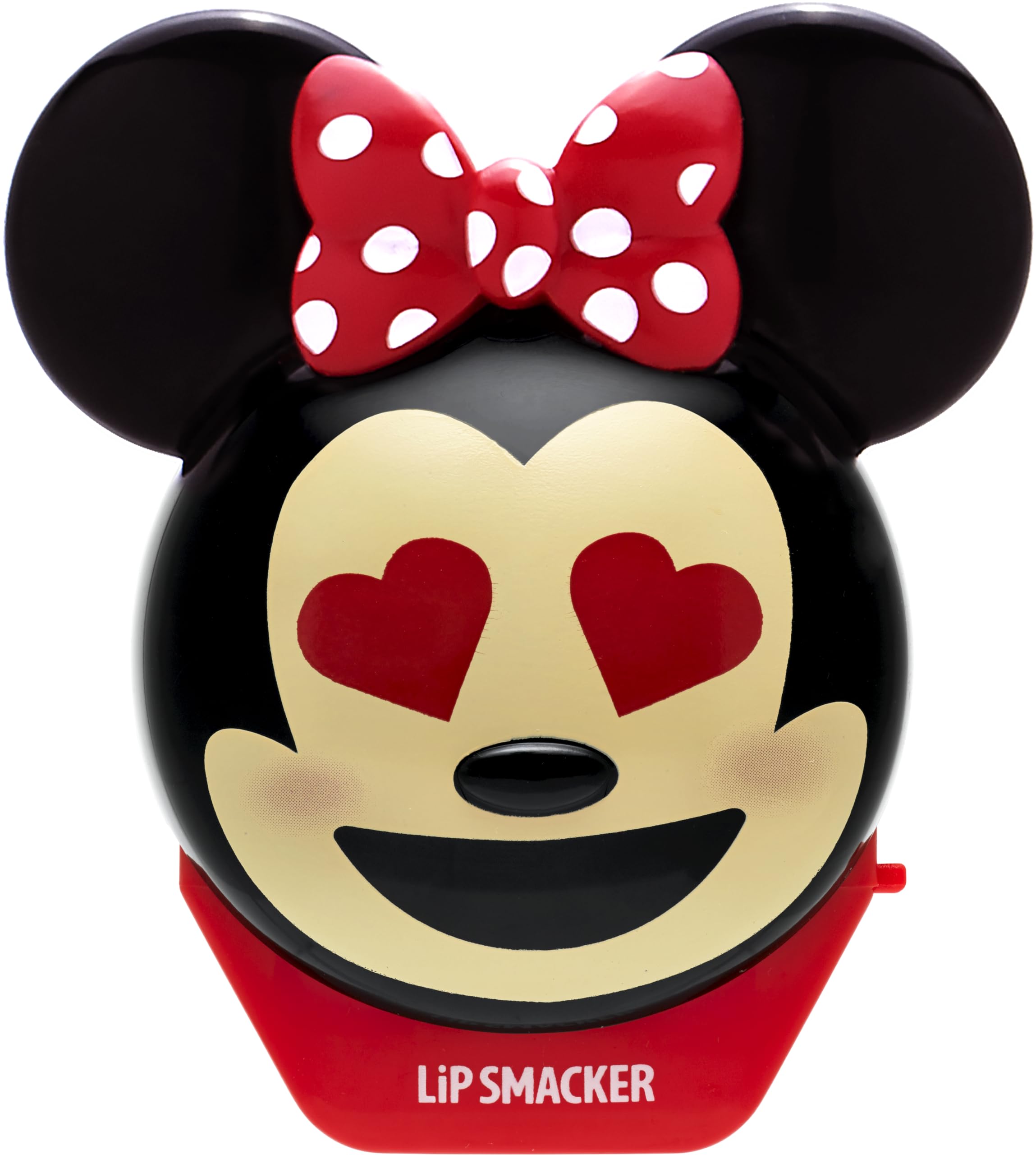 Lip Smacker Disney Minnie Mouse Emoji Lip Balm, Strawberry Lemonade Flavored, Clear, For Kids