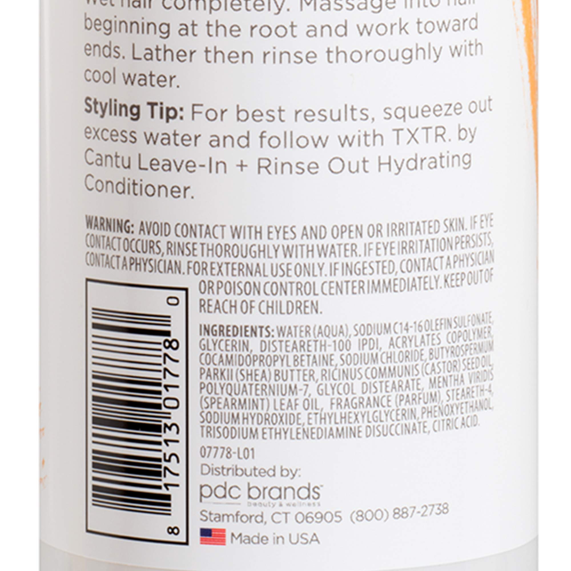 Cantu Txtr By Sleek Color Treated Hair + Curls Cleansing Oil Shampoo - 16 Fl Oz, 16 Oz