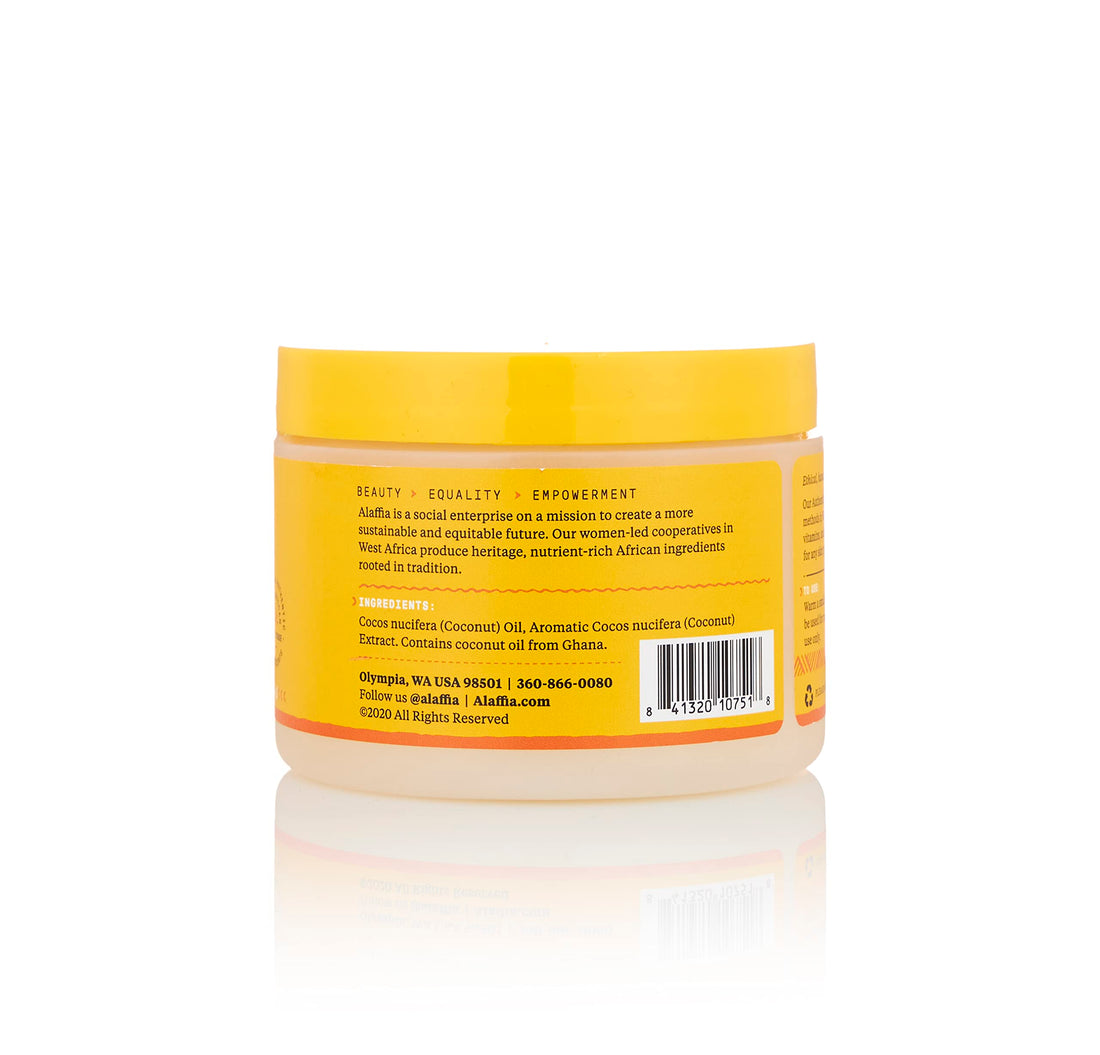 Alaffia - EveryDay Coconut - Pure African Coconut Oil for Skin and Hair, 11 Ounces