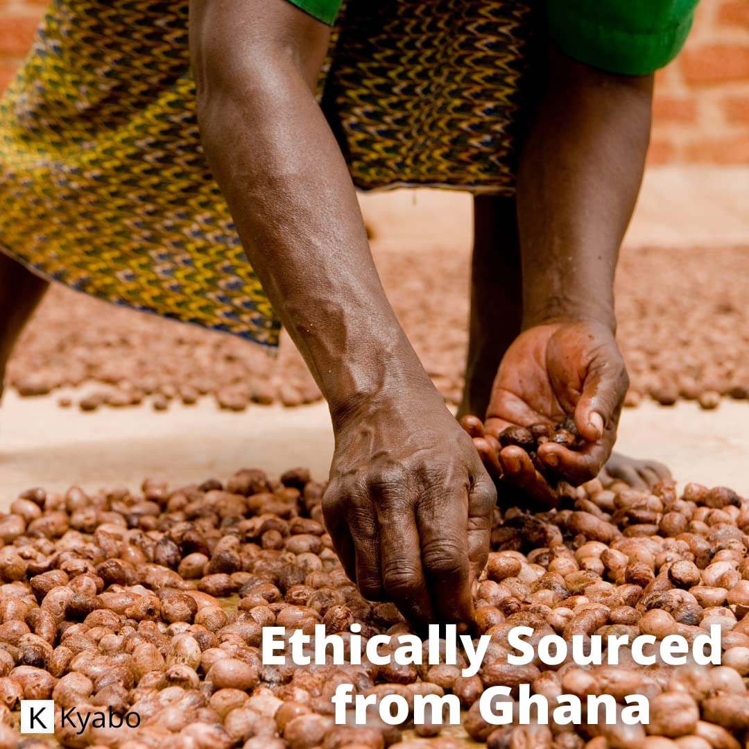 Kyabo New Pure African White Ivory Shea Butter 5Lbs Premium 100% Natural Virgin RAW Organic Grade A Unrefined Ghana Skin Beauty Care Face Body Hair Scalp Non GMO Natural Karite Organics