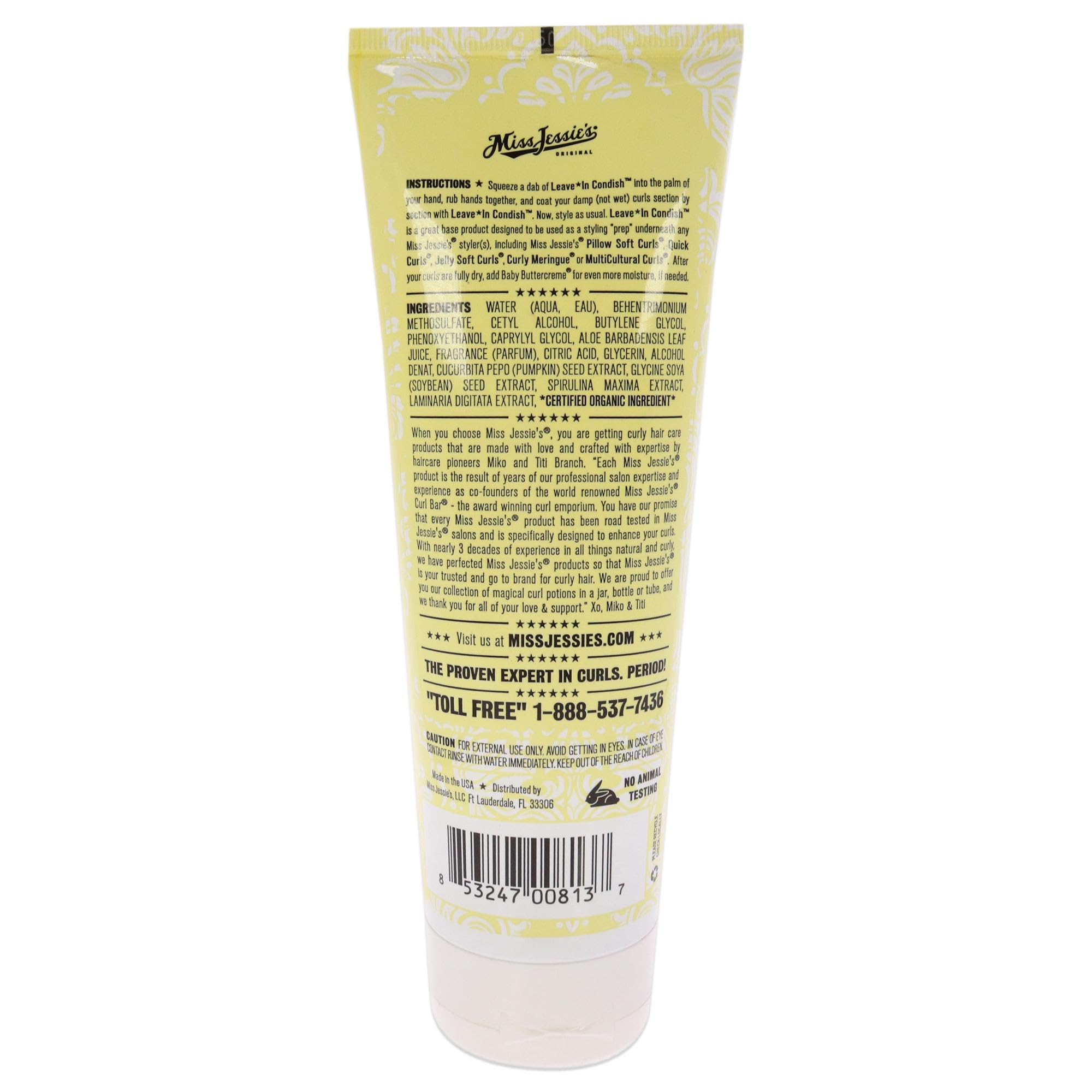 Miss Jessies Leave in Condish Unisex Conditioner 8.5 oz