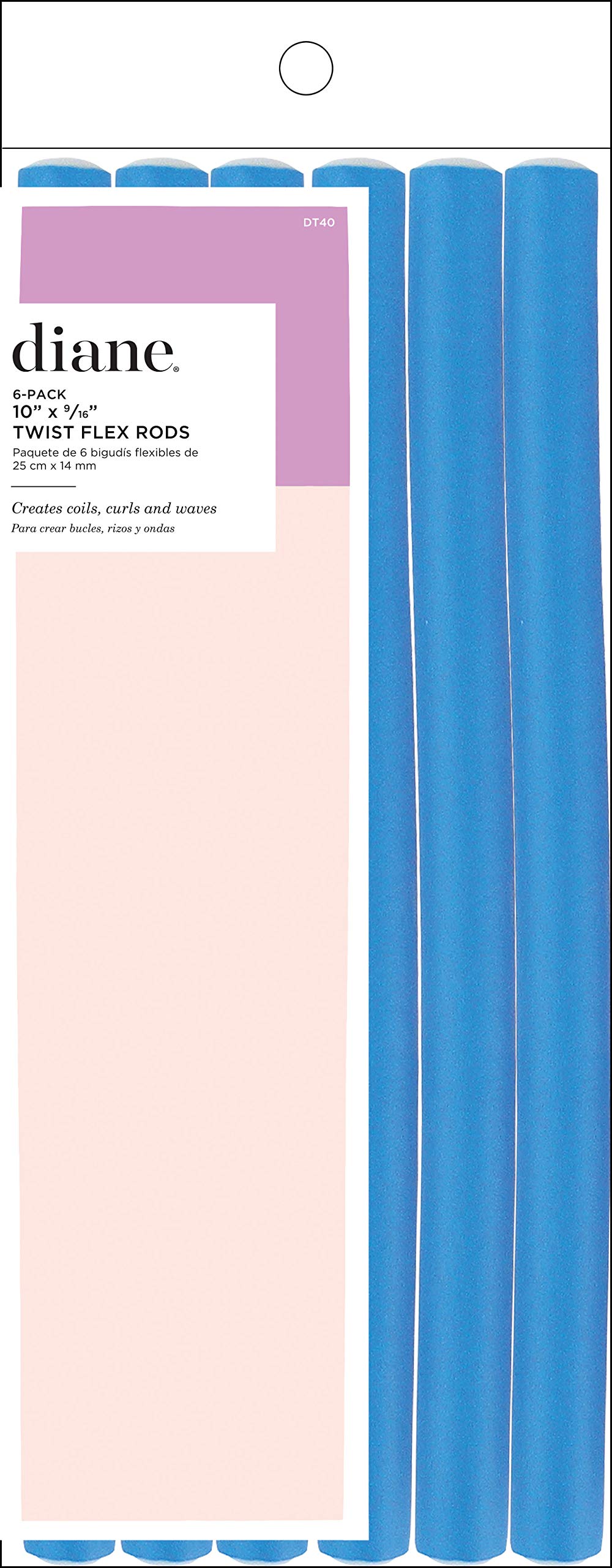 Diane Twist-Flex Rods, Blue, 9/16, 10 Long, 6 Pack