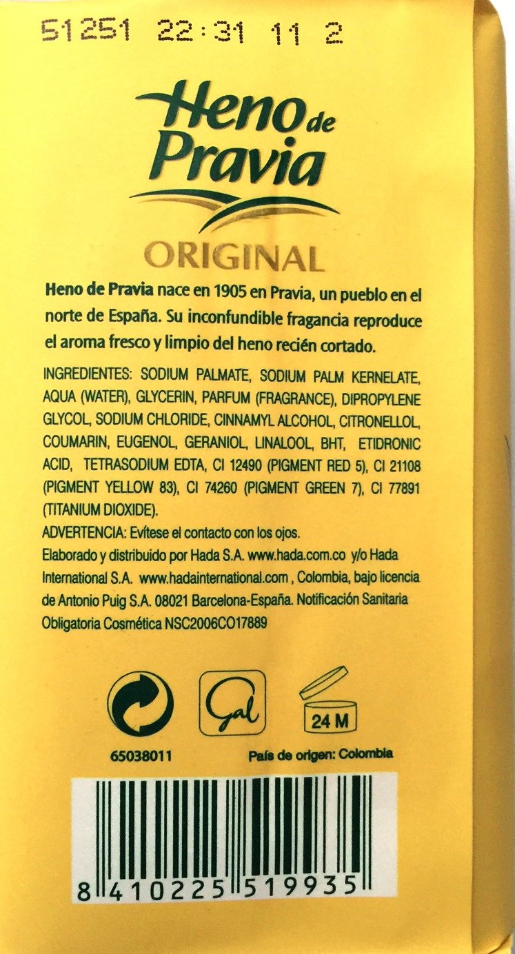 Heno De Pravia Soap LARGE 4.4 oz. Ea. ORIGINAL ( 9 Soaps Total)