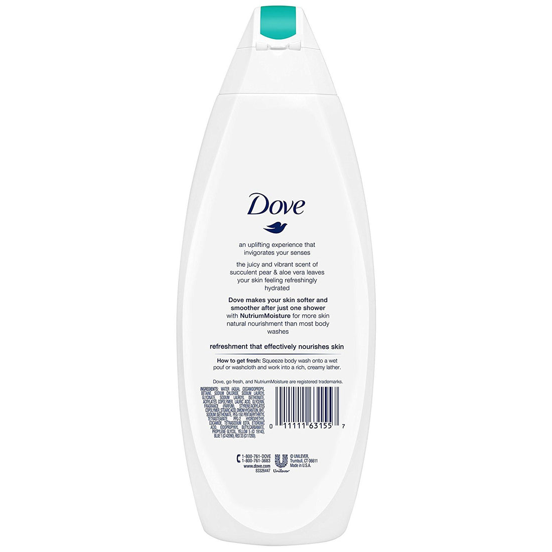 Dove go fresh Body Wash, Pear and Aloe Vera 22 oz