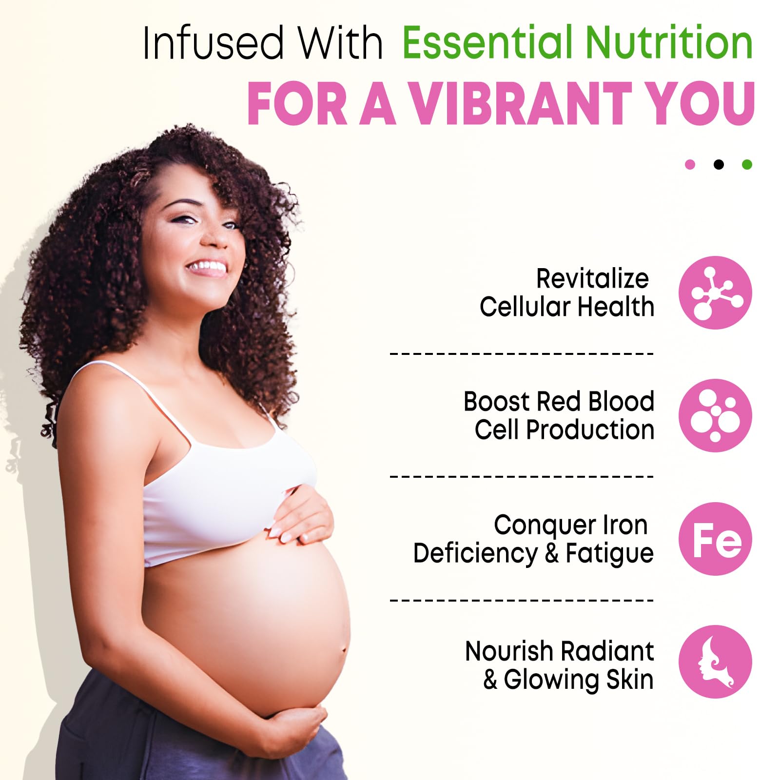 Vegan 2 Pack Iron Supplement Gummies for Women & Men, Anemia, Blood Builder & Energy Support for Iron Deficiency, with Vitamin C, A, B Complex, Folate, Beet Root, CoQ10, Zinc, Sugar Free, 120 Count