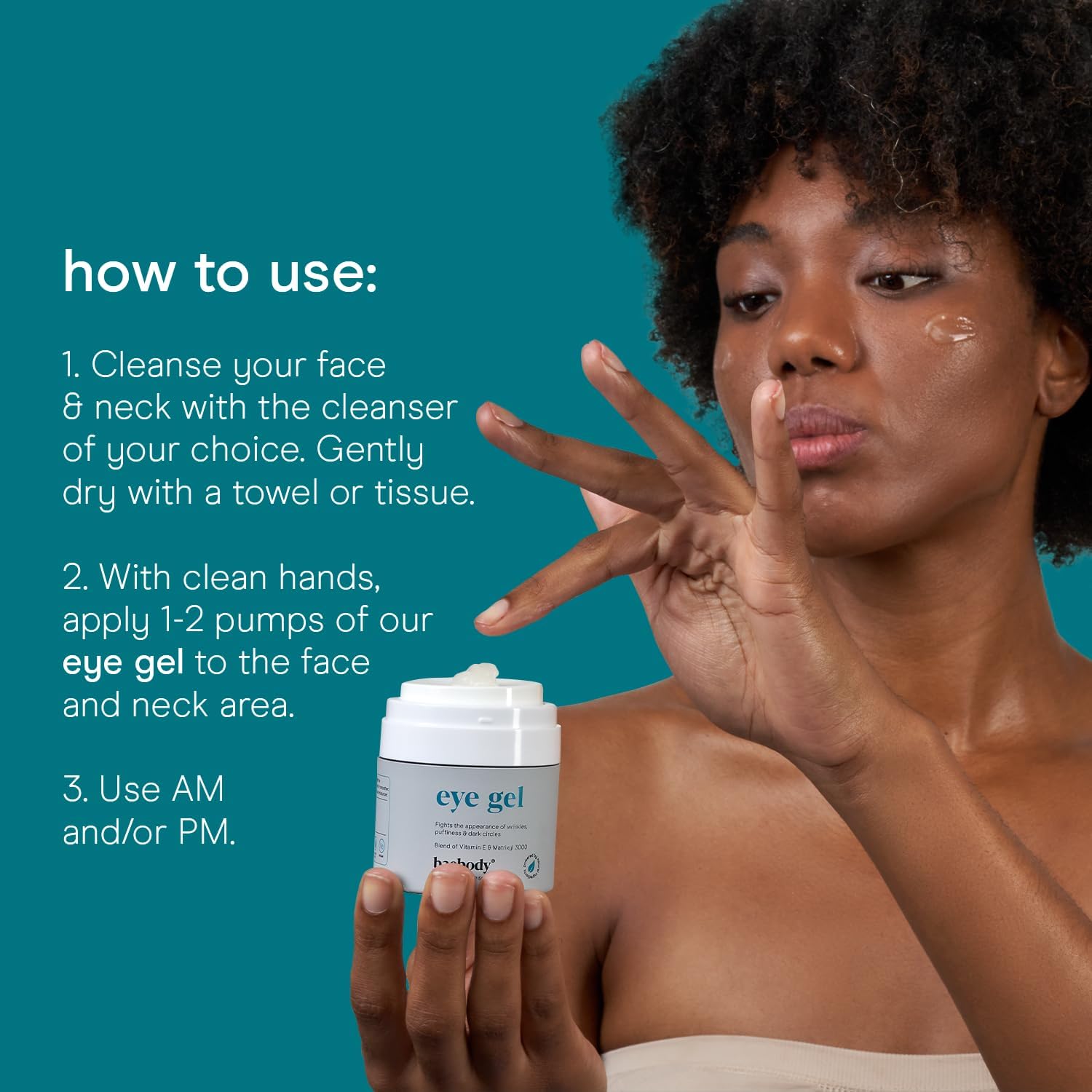 Baebody Eye Gel, Cooling Under Eye Cream For Dark Circles - Eye Cream for Puffiness and Bags under Eyes - Eye Cream Anti Aging & Hydrating, Beauty Gifts for Women