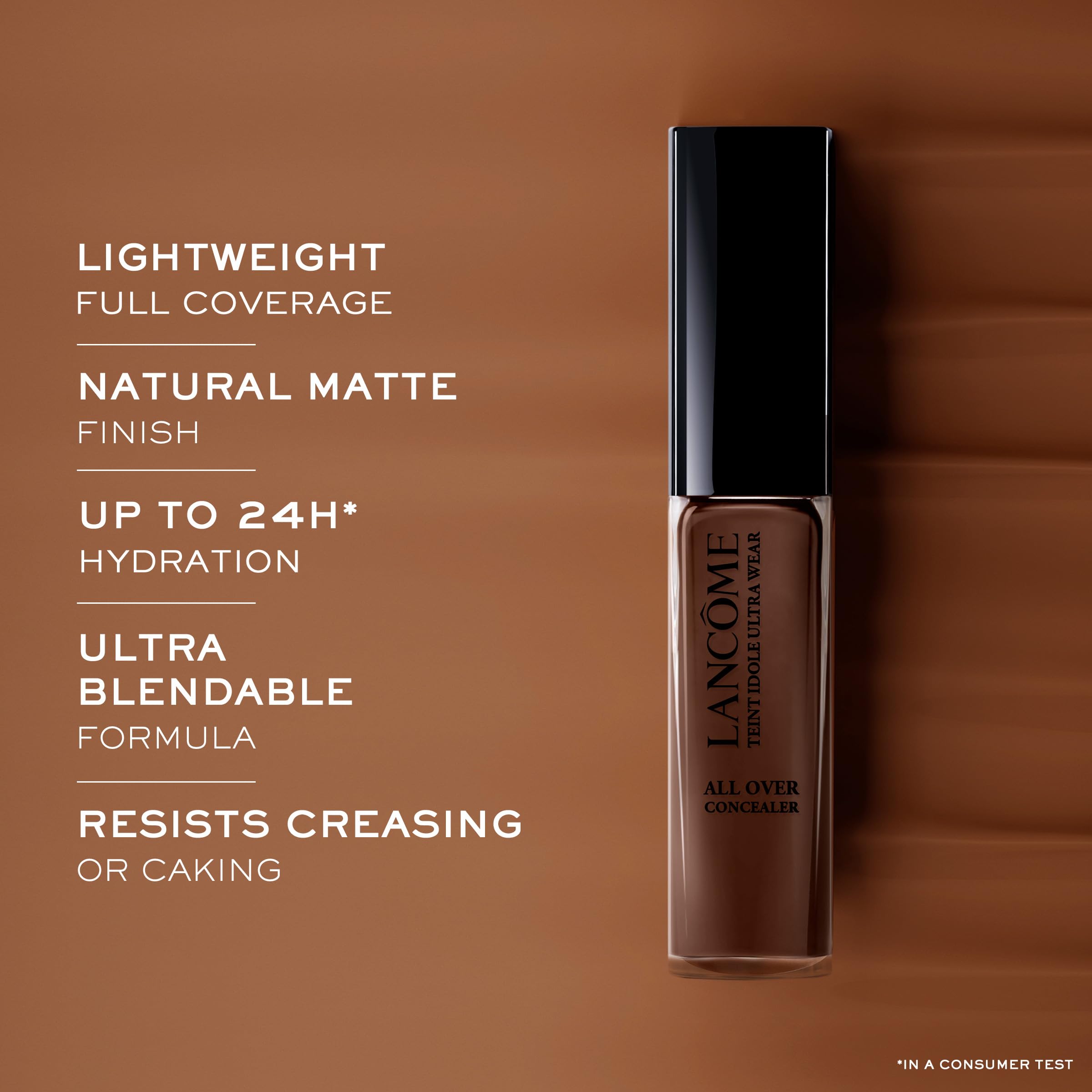 Lancôme Teint Idole Ultra Wear All Over Full Coverage Concealer - Natural Matte Finish & Lightweight Under Eye Concealer - Up To 24H Wear - 110 Ivoire Cool