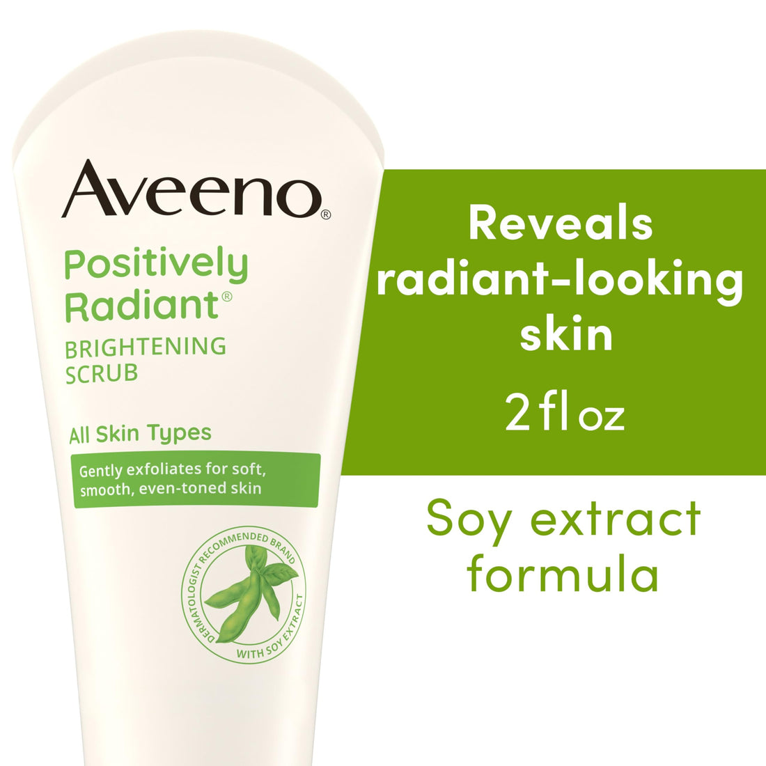 Aveeno Spa Day Gift Set, Full Body Skincare Set with Positively Radiant Face Scrub, Daily Moisturizing Body Lotion, & a Pair of Single-Use Skin Relief Hand Masks, Non-Comedogenic, 3 Items