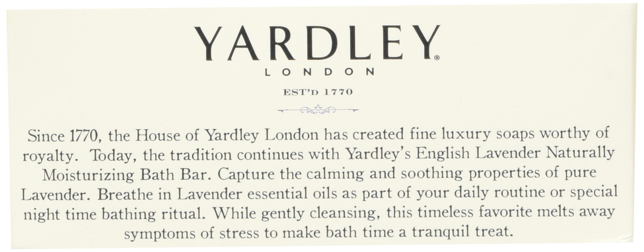 Yardley London English Lavender with Essential Oils Soap Bar, 4.25 oz Bar (Pack of 8)