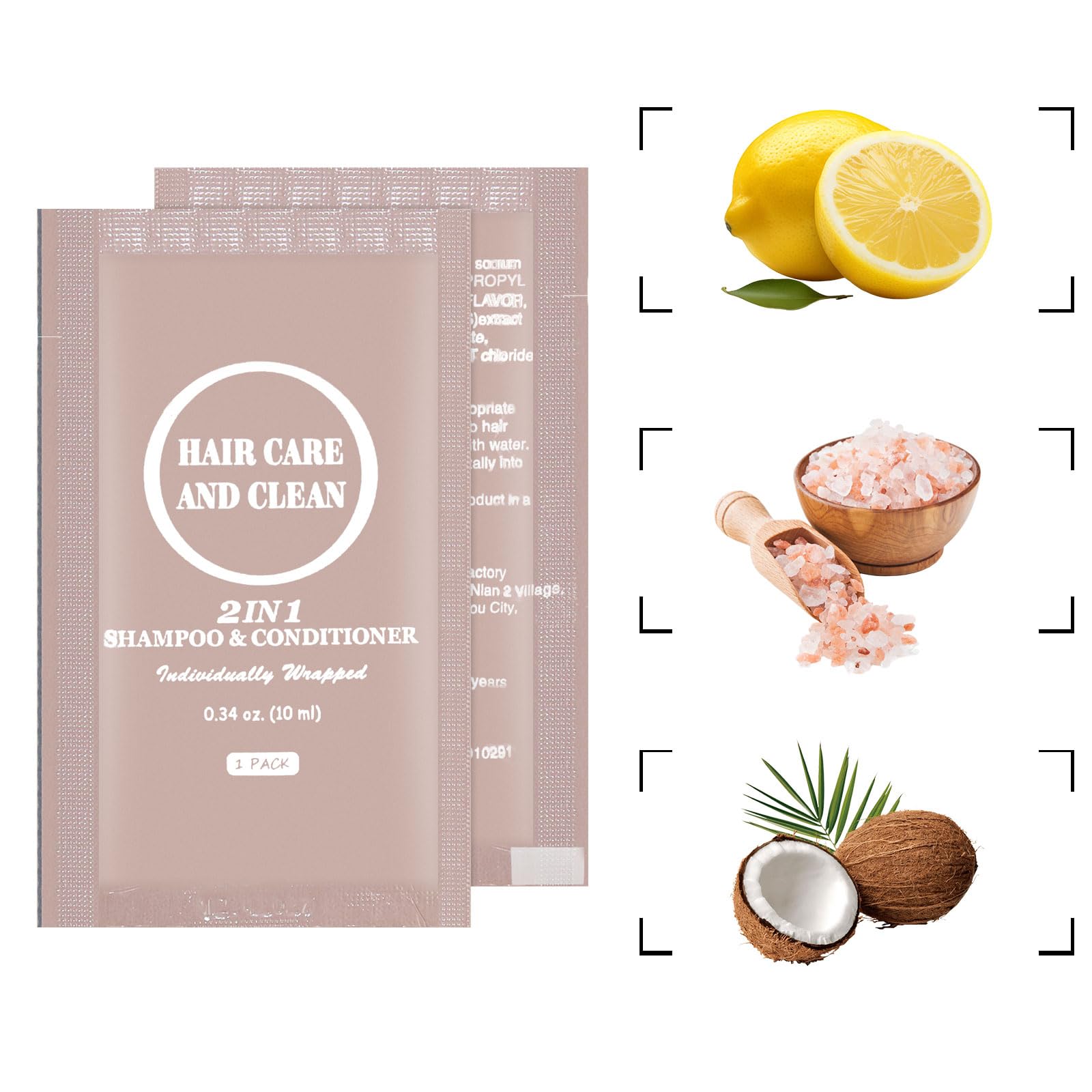 Travel Shampoo & Conditioner, 2 in 1 Shampoo Set Bulk, Mini Size Small Men Women Essential Cleansing Toiletries Amenities for Hotel, Shelter/Homeless/Nursing Home/Charity 0.34 Fl Oz(Pack of 30)