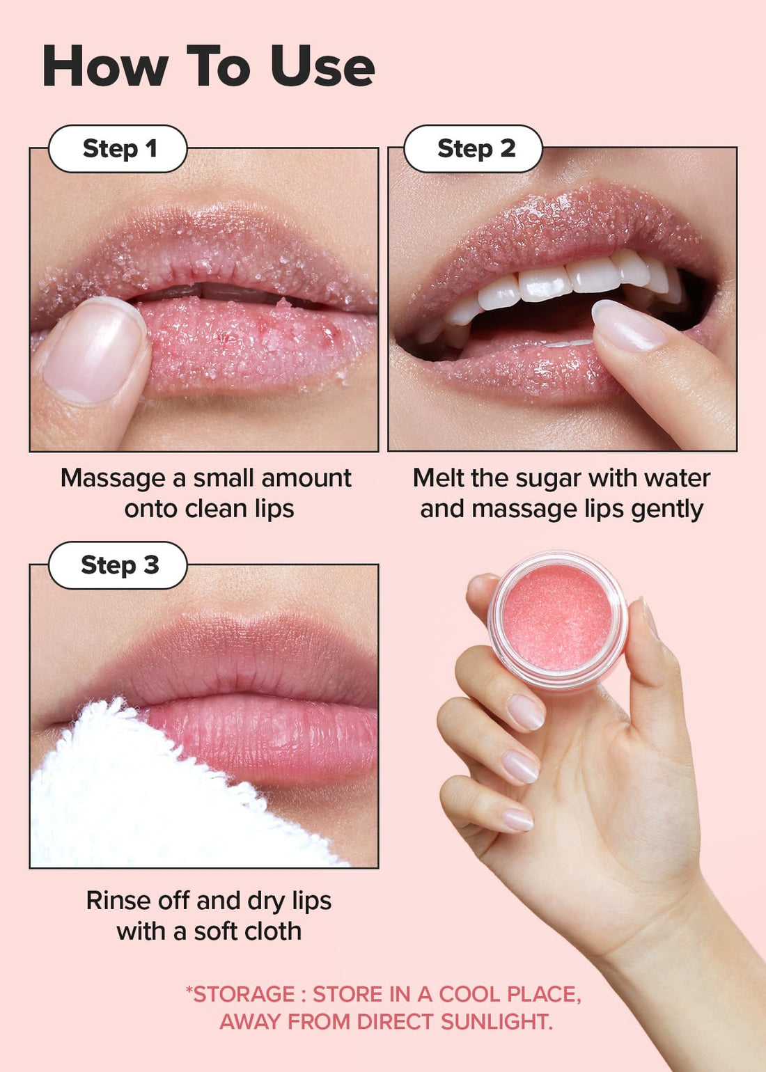 I DEW CARE Overnight Lip Scrub - Cushy Crush | Sugar Vitamin C, Scrubber Exfoliator Products, for Dry and Chapped, Vegan, Easter Basket Stuffers, 1.05 Oz