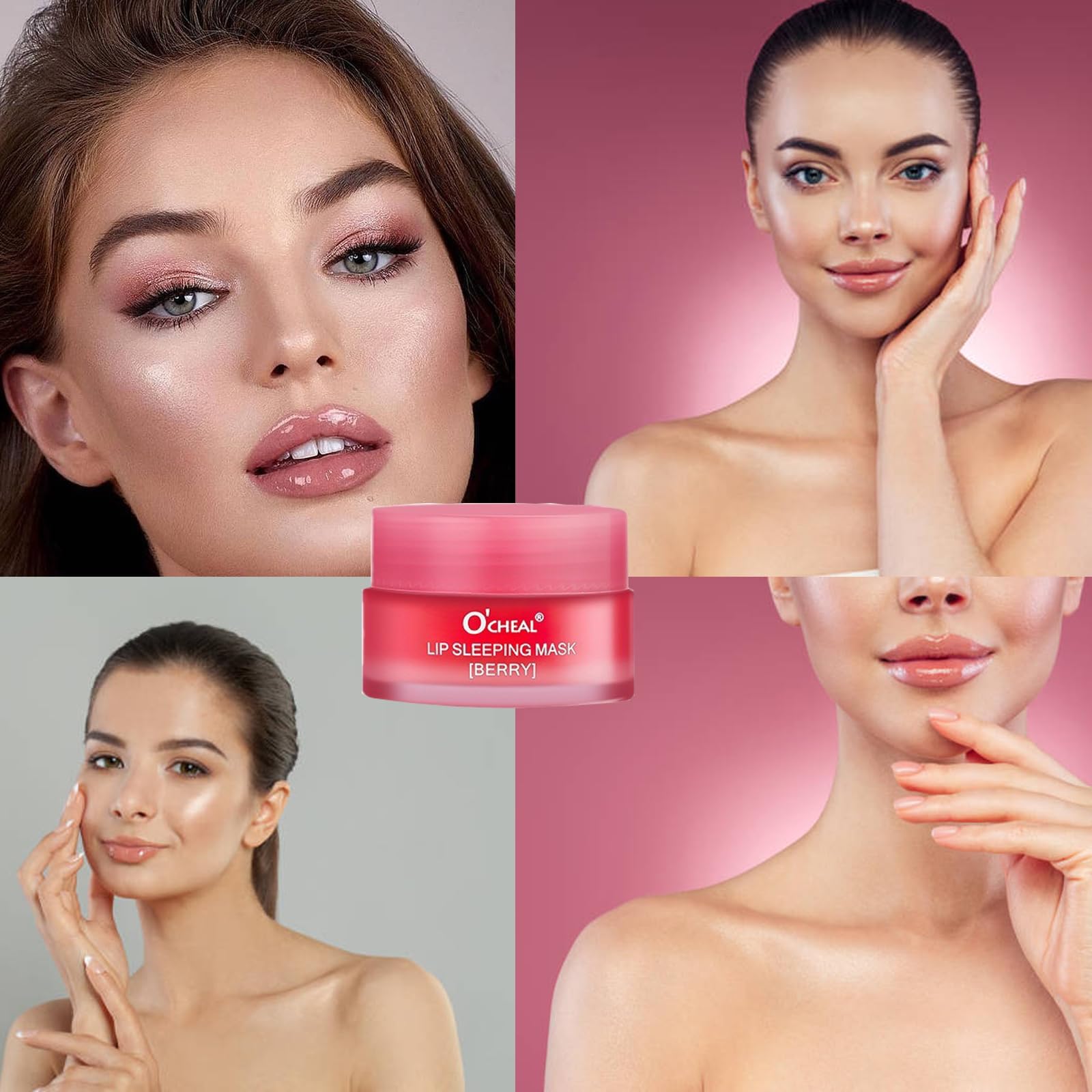 Lip Sleeping Mask,Lip Mask Overnight,Lip Masks,Nourish Hydrating Sleeping Lip Mask,Intense Hydration Night Sleep Lip Mask,Moisturize Lip Balm for Restore,Hydrate Dry Chapped Lips,Berry,0.7oz