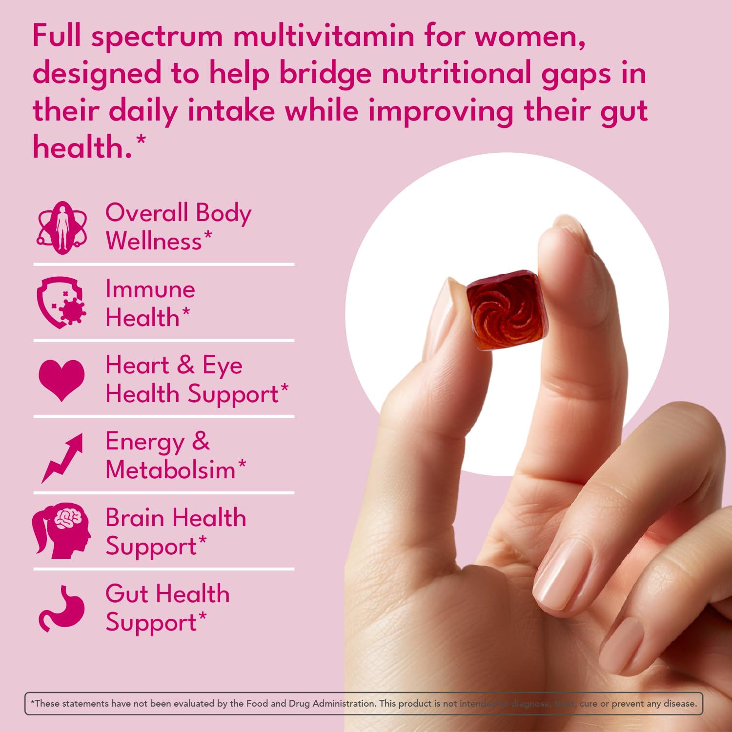 Sakoon nutrition Halal Women's Full Spectrum Multivitamin Gummies with Probiotics & Prebiotics – Complete Daily Wellness Support, Immune & Digestive Health – Vegan, Non-GMO, Delicious Fruit Flavor!