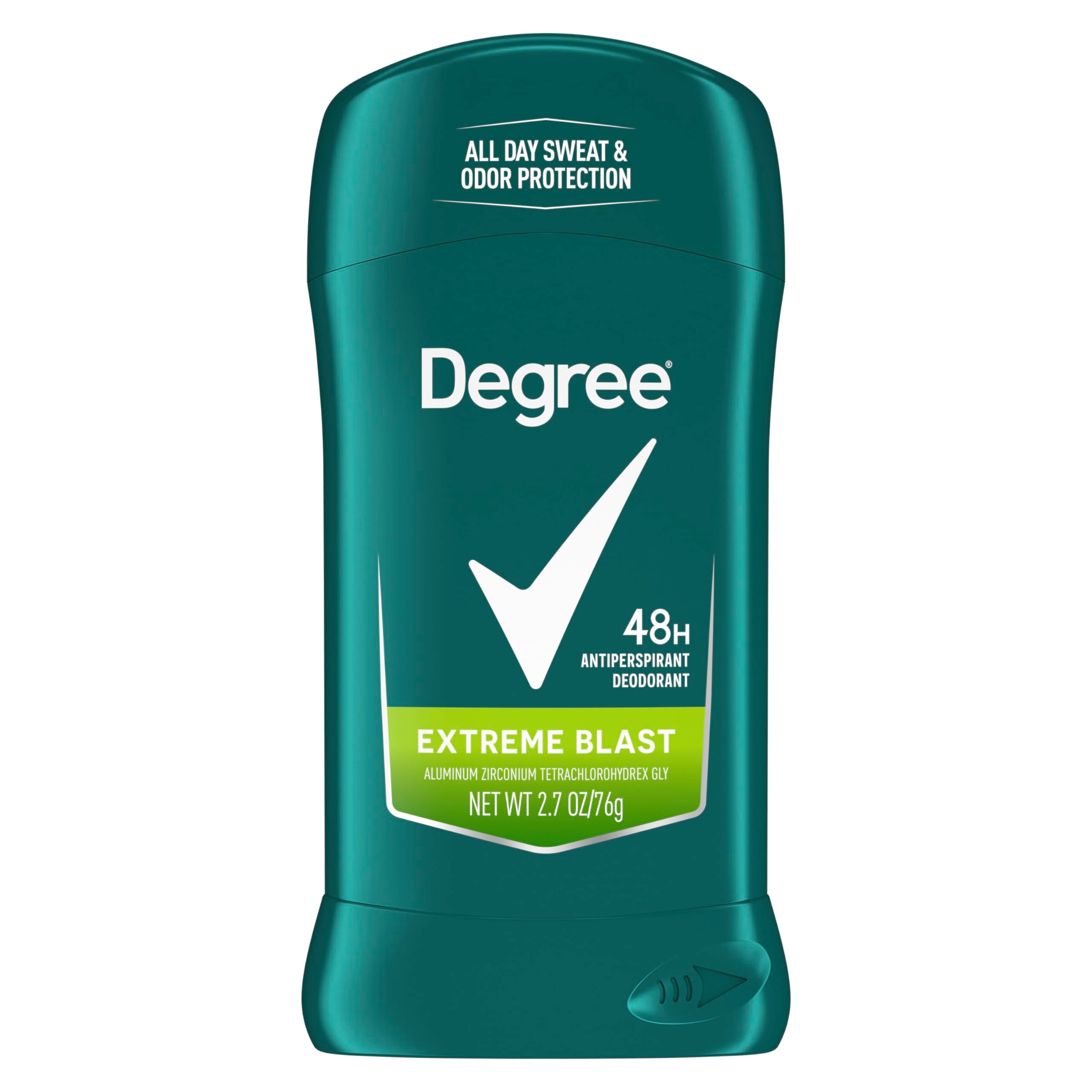 Degree Men Original Protection Antiperspirant Deodorant Extreme Blast 48-Hour Sweat and Odor Protection Antiperspirant For Men 2.7 oz