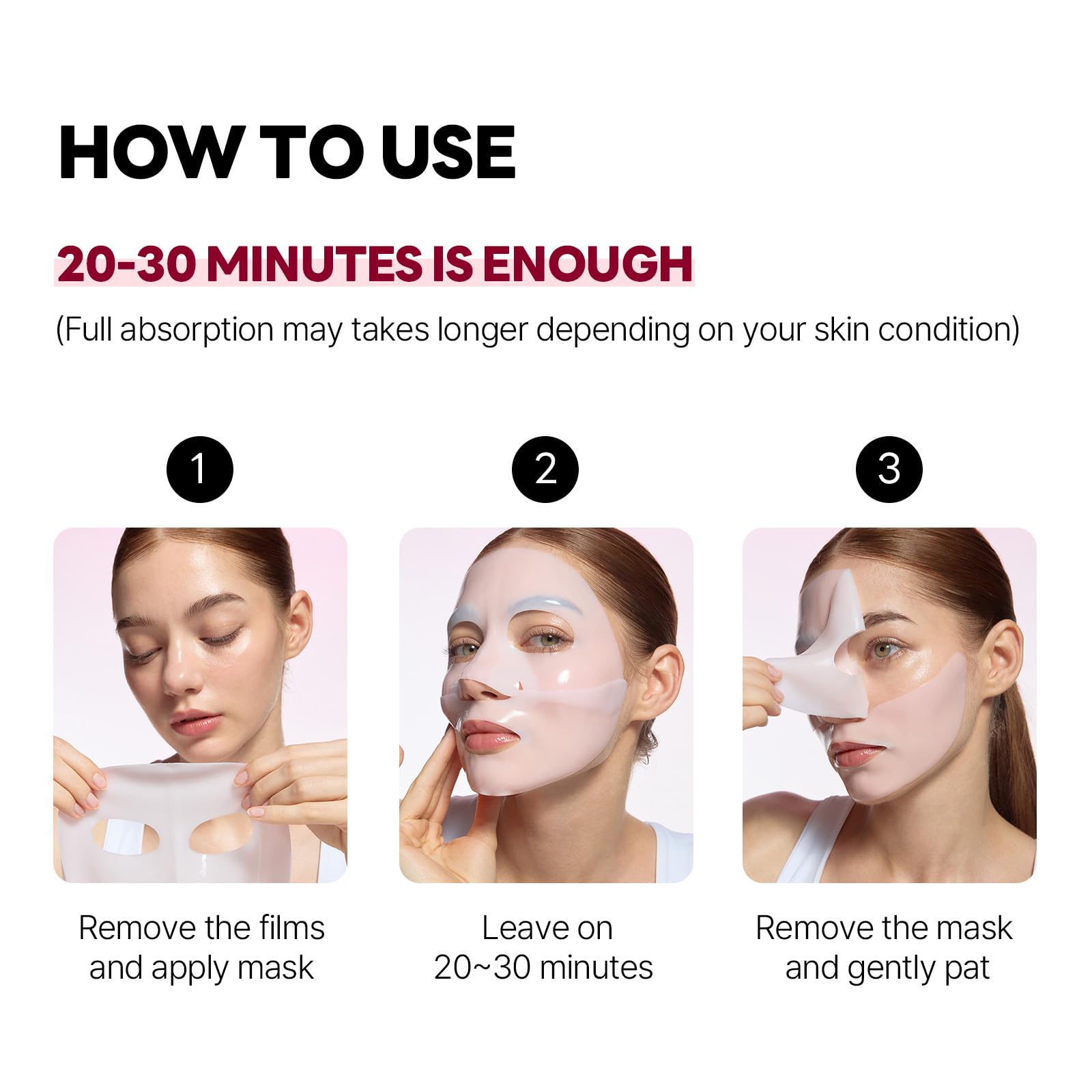 ROUND LAB Camellia Collagen Mask NET wt. 34 g/1.19 Fl Oz 1ea, 30min Hydrogel Mask, Quick Hydration, Firming&Pore Minimizing, For sensitive skin, Micro molecule collagen, Facial Mask