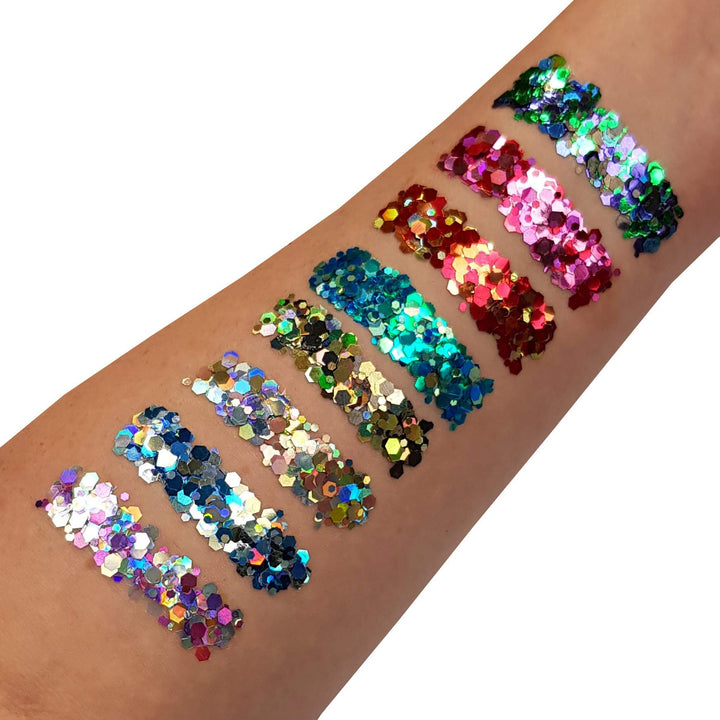 Mystic Chunky Glitter by Moon Glitter – 100% Cosmetic Glitter for Face, Body, Nails, Hair and Lips - 3g - Luxe