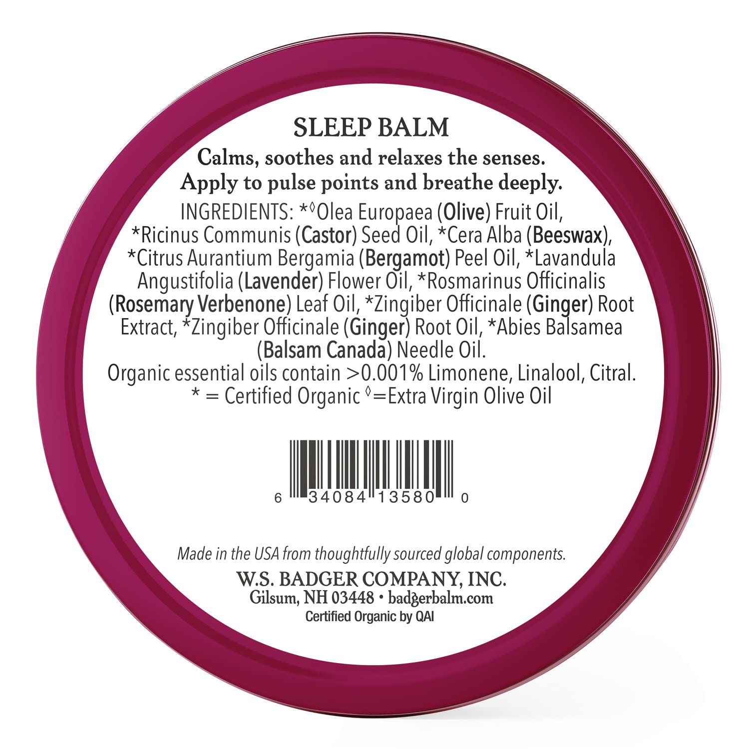 Badger - Sleep Balm, Lavender & Bergamot, Natural Sleep Balm, Scented Relaxing Balm for Children and Adults, Calming Night Balm, Organic Sleep Balm, 2 oz (2 Pack)