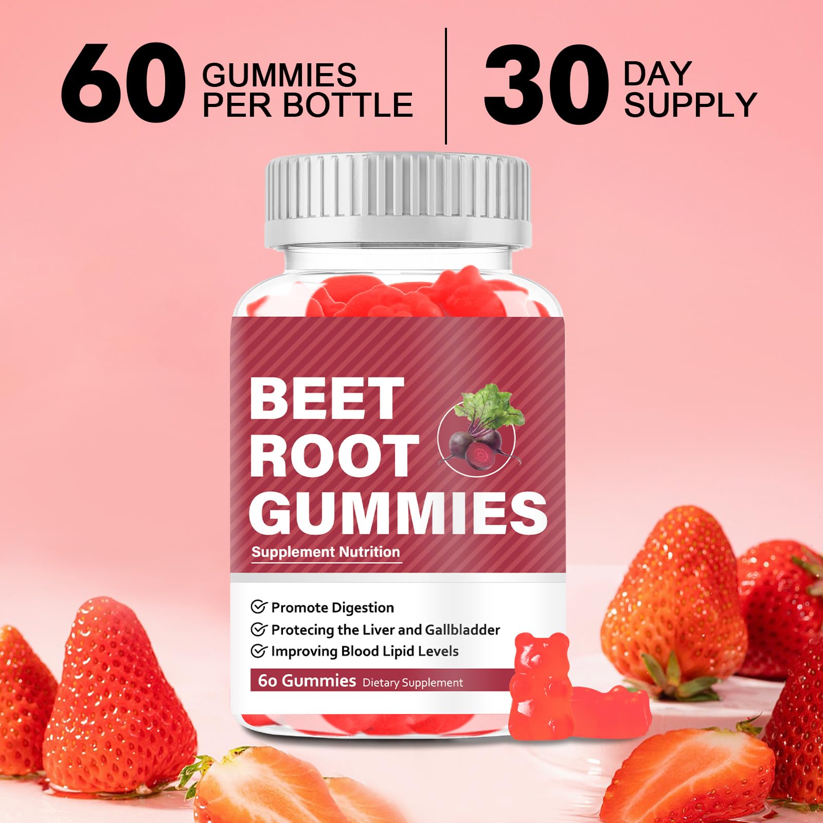 Velna zivs Beet Root Gummies Supplements, Beet Root Chewables, Beet Root Gummy Supplement for Adults, Energy Providing, Nutrition Supporting, Multivitamin