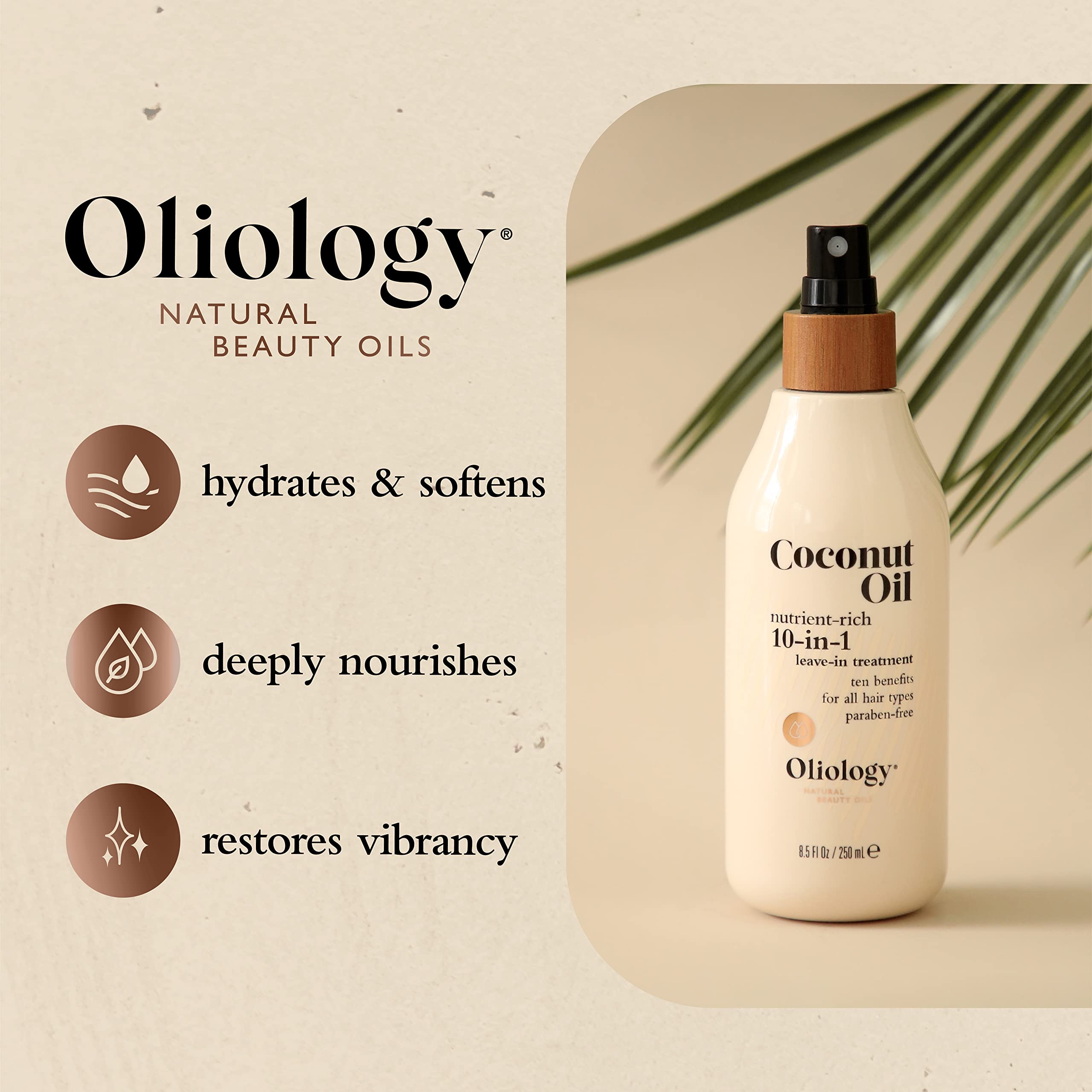 Oliology Coconut Oil 10-in-1 Multipurpose Spray, 4 Oz