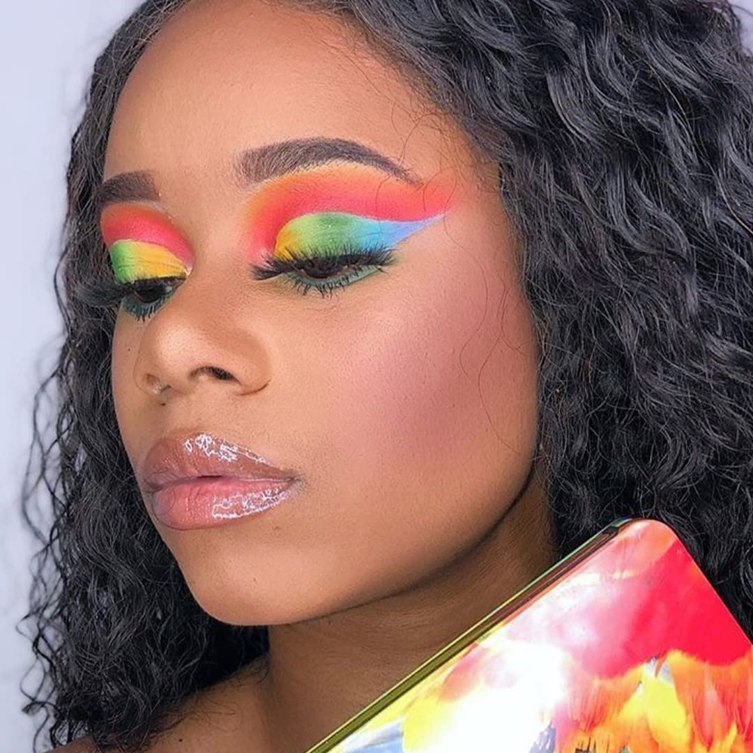 Revolution Beauty, Forever Flawless Eyeshadow Palette, 18 Pigmented Shades, Vibrant Pressed Powder Mattes, Shimmers, Glitters, Bird of Paradise, 15 X 0.04 Oz.