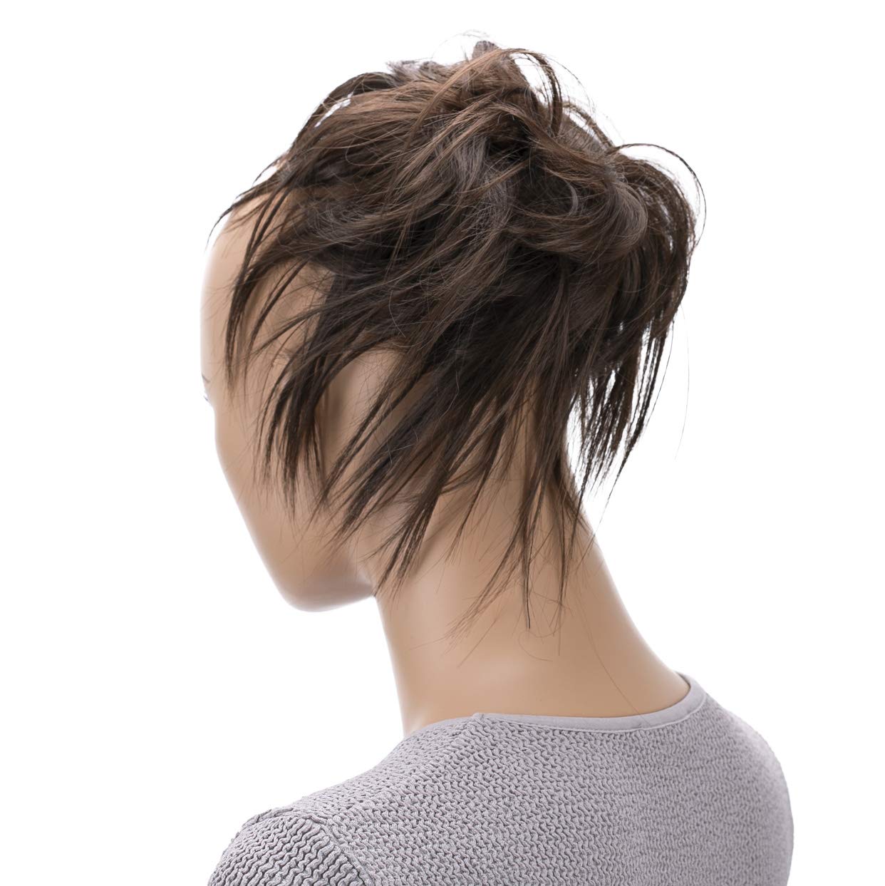 Chocobraun # 4 G2F: Prettyshop Hairpiece Hair Rubber Scrunchie Scrunchy Updos Voluminous Wavy Messy Bun Chocobraun # 4 G2F