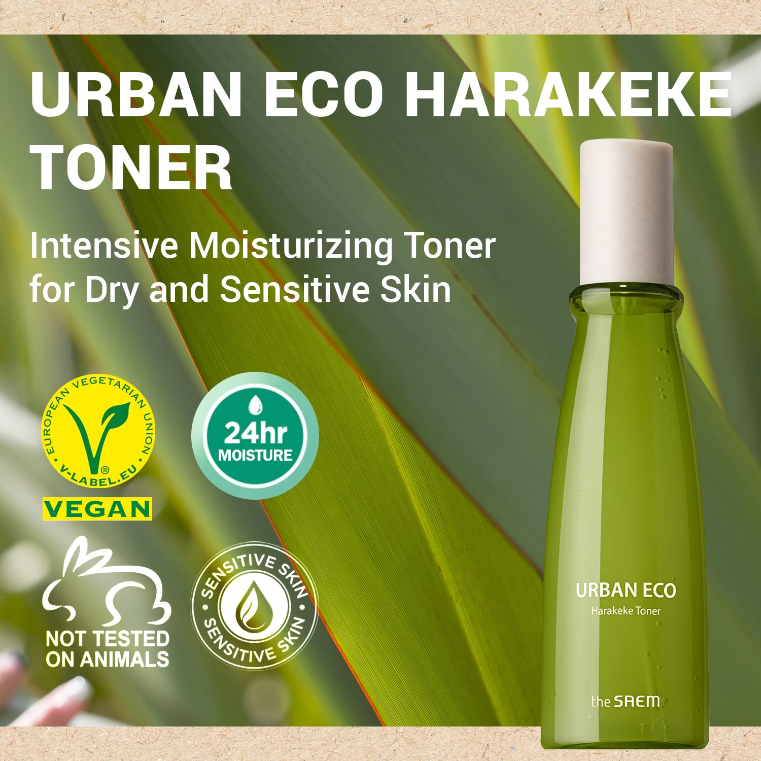 [The SAEM] Urban Eco Harakeke Toner 150ml - 90% Harakeke Extract, Firming Gel Type Fresh Moisturizing Facial Toner, Skin Soothing & Purifying
