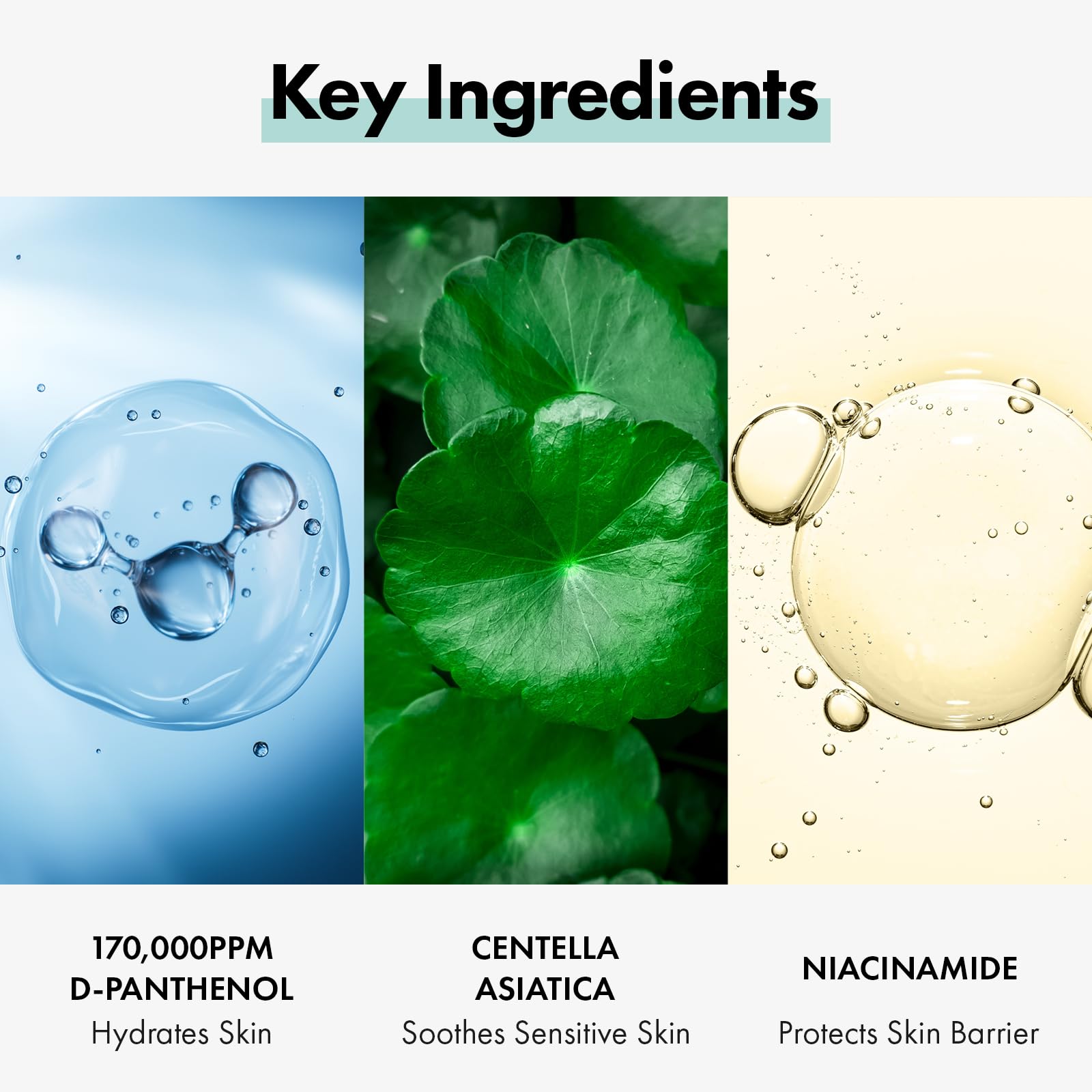 TOSOWOONG Dexpanthenol Cream, 170,000ppm B5 Panthenol, Madecassoside, Centella Asiatica for Skin Barrier Repair, Facial Moisturizer, Soothing, Hydrating, Korean Skincare, 60ml, 2.02 fl. oz.