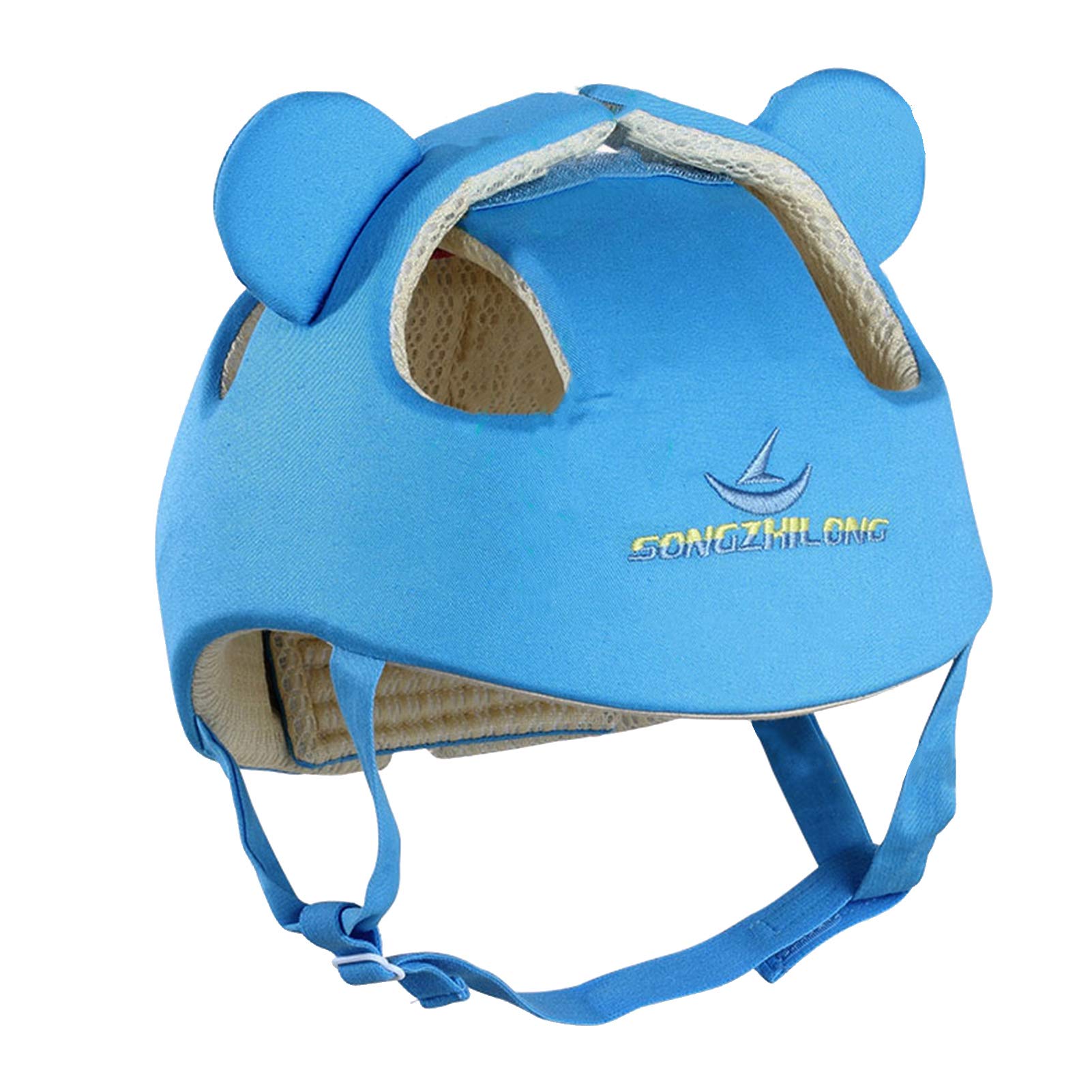 Ocanoiy Baby Infant Toddler Helmet Safety Headguard Head Protective Cushion Children Adjustable Safety Helmet Hat Harnesses Cap Kid Child Crawl Walk Playing (Blue)