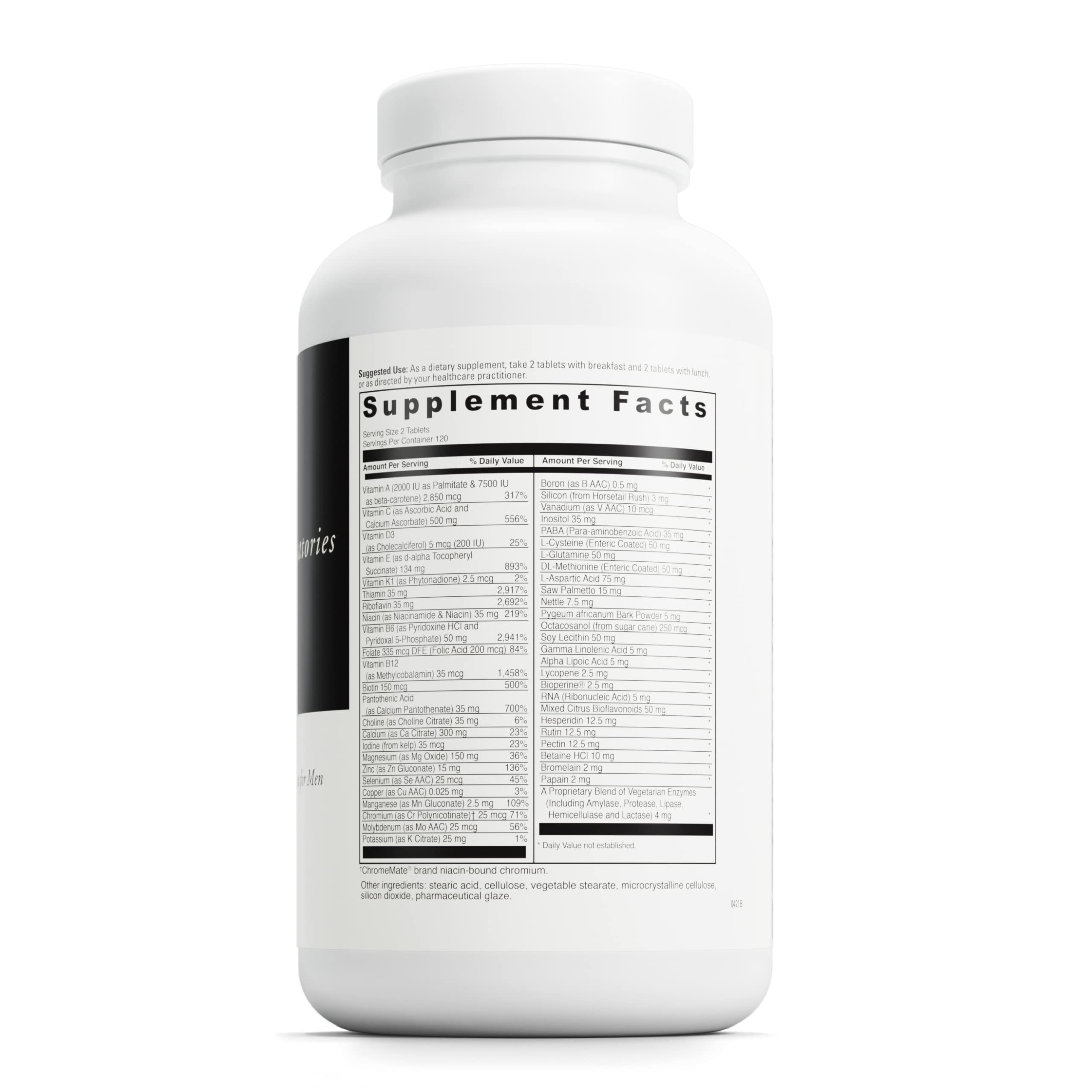 DAVINCI Labs Spectra Man - Dietary Supplement to Support Immune System Function and Men's Unique Needs - with Vitamins, Minerals, Amino Acids, Herbs, Digestive Enzymes and Fatty Acids - 240 Tablets