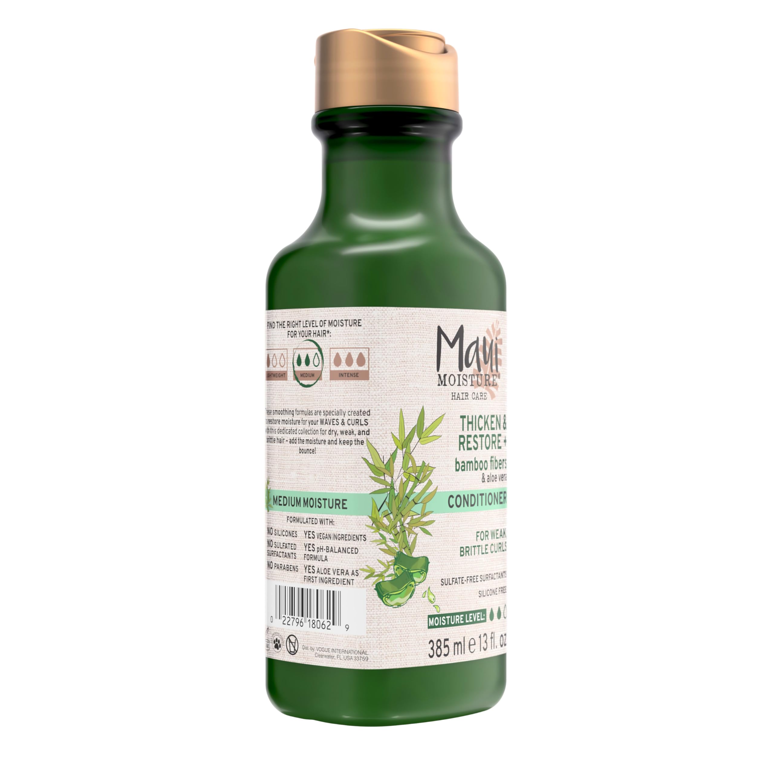 Maui Moisture Thicken & Restore + Bamboo Fiber Conditioner, 13 Ounce