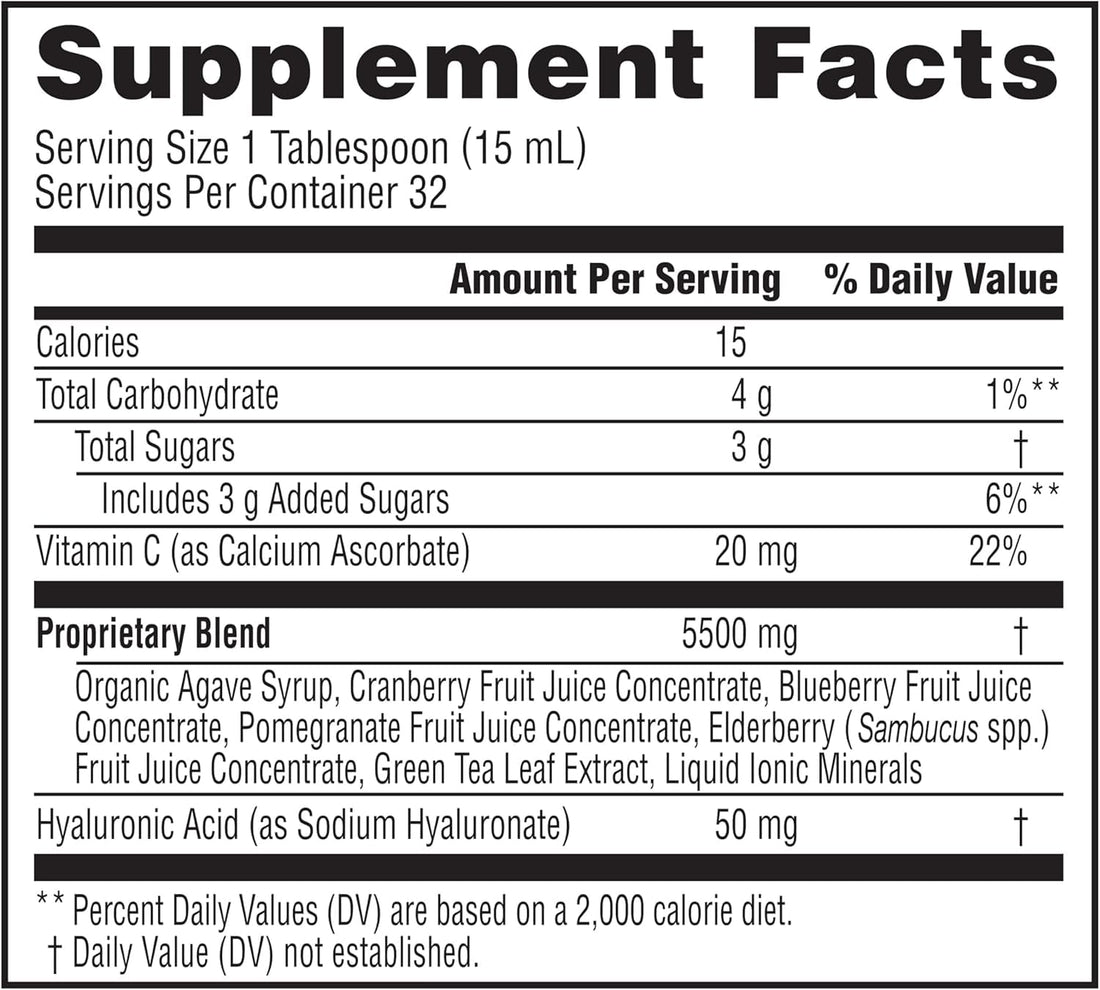 NeoCell Hyaluronic Acid Liquid with Vitamin C, Berry, 16 Fl Oz (Pack of 1) - Packaging May Vary