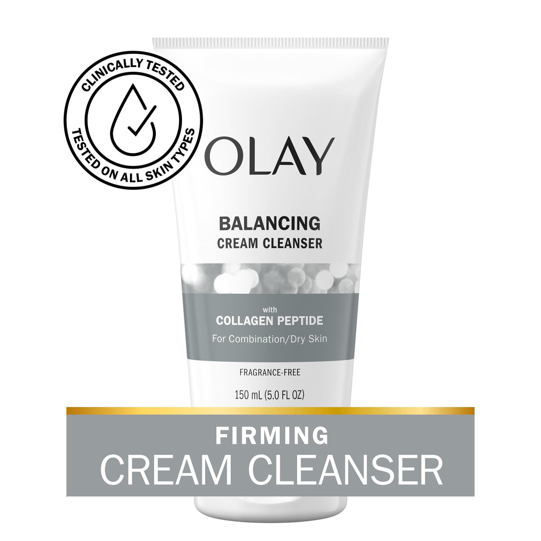 Olay Regenerist Collagen Peptide 24, Face Wash, Fragrance-Free, 150 mL