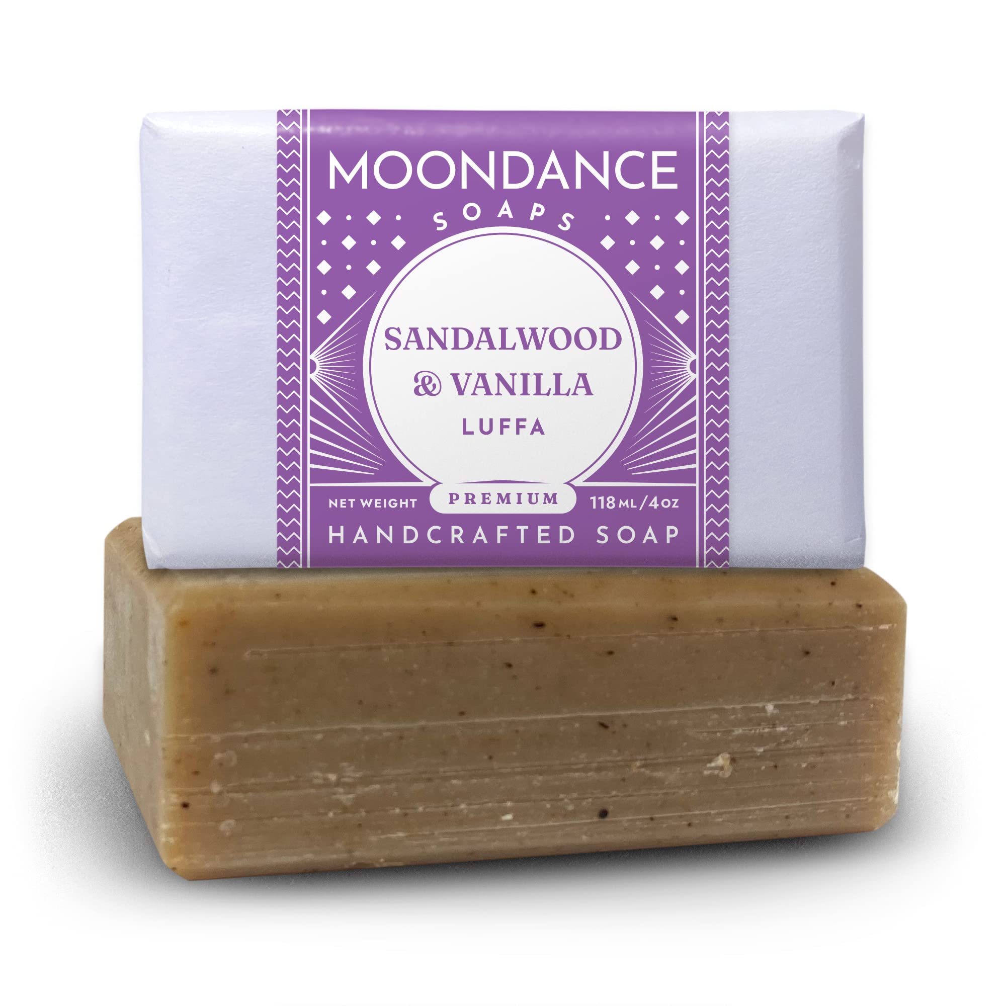 Sandalwood & Vanilla Soap - 4 oz bar by MoonDance Soaps & More