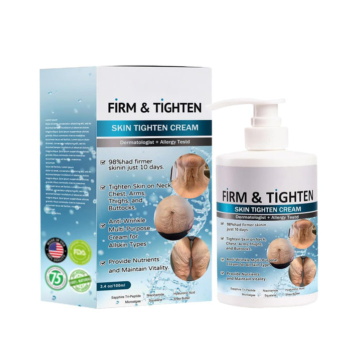 Hannahcos Firm Tighten Skin Tighten Cream, Collagen Cream Skin Care Body Lotion, Anti-Wrinkle Multi-Purpose Cream, Restore Skin Elasticity, for All Skin Types 3.4oz