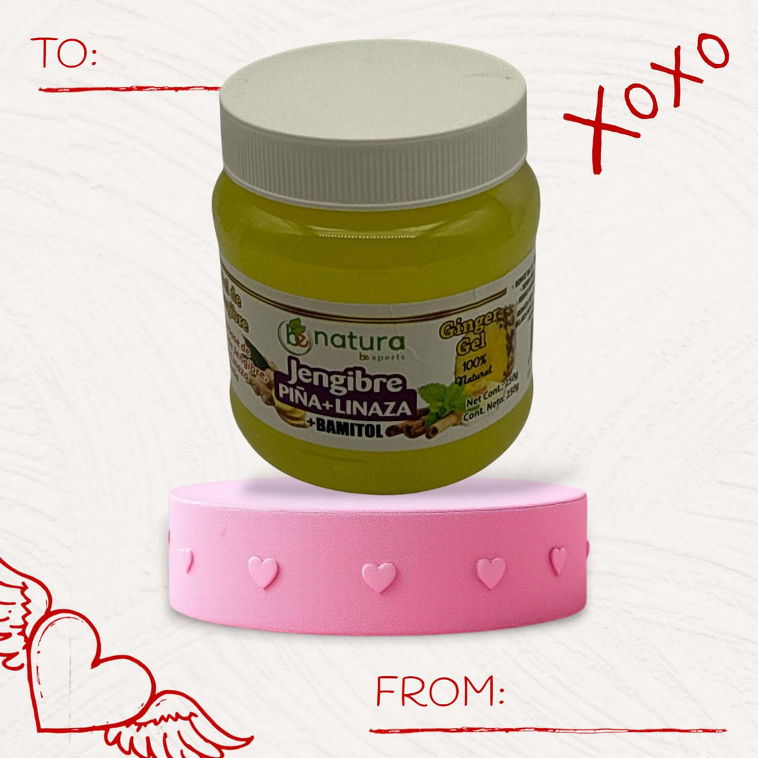 B-Experts Gel De Jengibre, pina, Canela,menta,eucalipto,algas, maracuya, limon, romero, manzana & linaza (Ginger, mint, cinnamon, passion fruit Gel) 100% Natural Hydrating Formula | 250g|Panza
