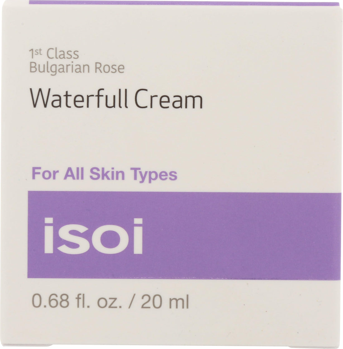 isoi Bulgarian Rose Waterfull Cream 20ml- Natural Facial Moisturizer, For Sensitive and Dry Skin, Long Lasting Hydration, Natural Moisturizer, Top Scoring EWG Verified