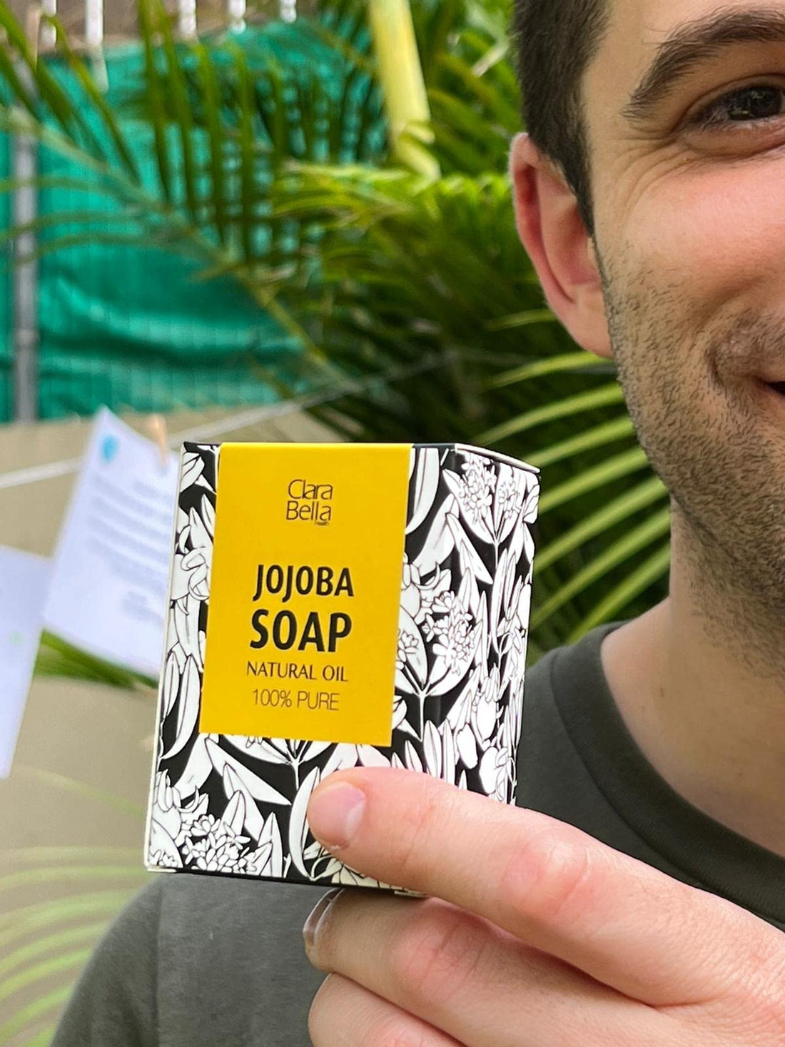 Clara Bella Health Jojoba Soap Natural oil 100% Pure Organic Jojoba Oil Soap Bar Pure Body Soap with Jojoba and Olive Oil