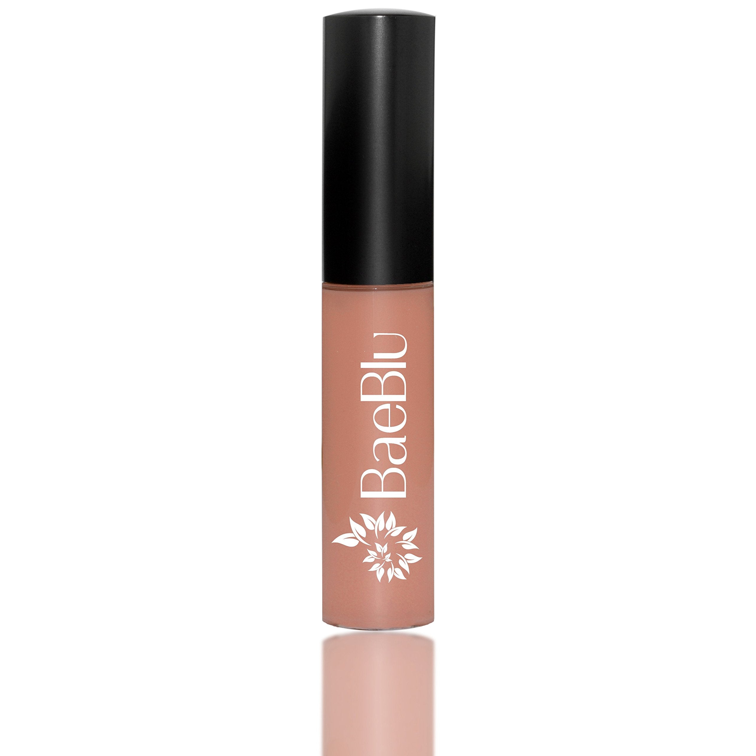 BaeBlu Organic Vegan Lip Gloss, 100% Natural Non-Toxic Moisturizing Ingredients, Nude with Attitude