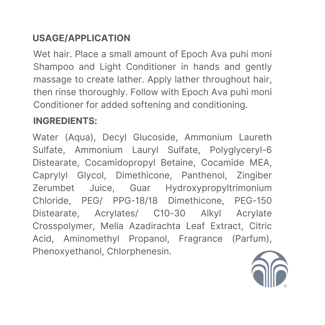 Nu Skin NuSkin Epoch Ava Puhi Moni Shampoo and Light Conditioner (25.4 oz.)