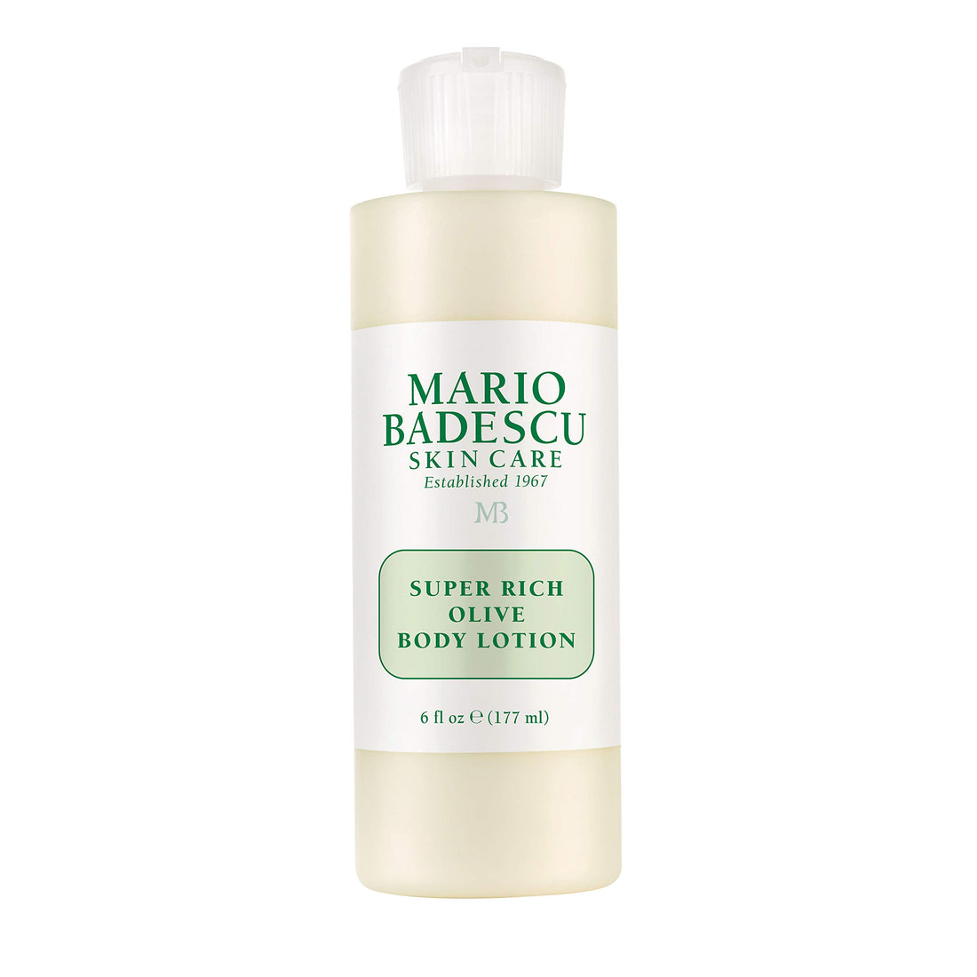 Mario Badescu Super Rich Olive Body Lotion for Dry Skin, Non-Greasy and Creamy Moisturizer Infused with Olive Oil, Ideal for All Skin Types, 6 Fl Oz