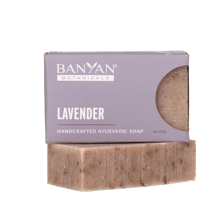 Banyan Botanicals Lavender Soap – Ayurvedic Bar Soap with Rosemary & Lavender Essential Oil – Soothing & Relaxing for a Spa-Like Experience – 4 oz Bar – Free of Sulfates, Phthalates & Parabens